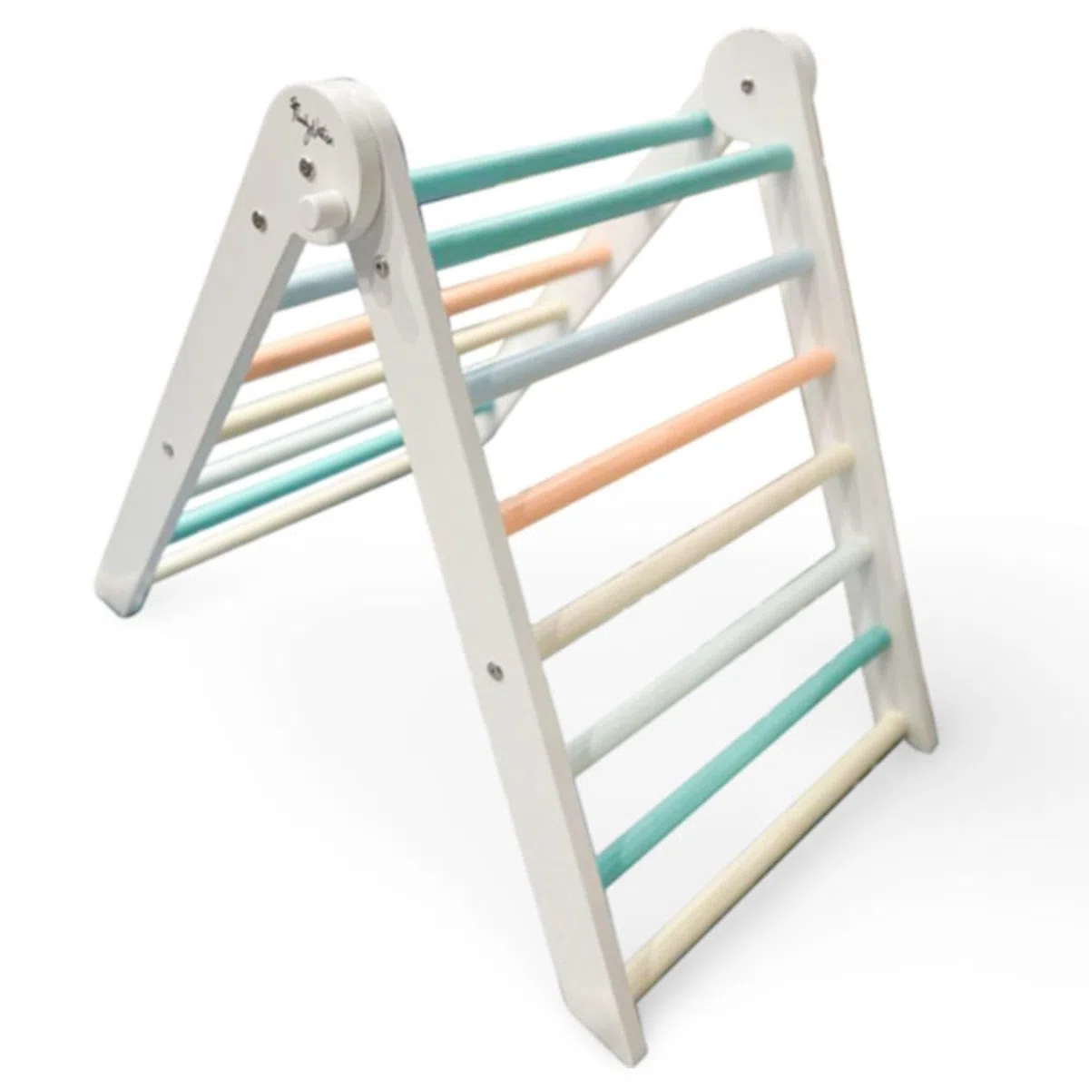 Triangolo Montessori Pikler Sunny Beach per Bambini 1 Anno Struttura in Legno Pieghevole Colori Atossici