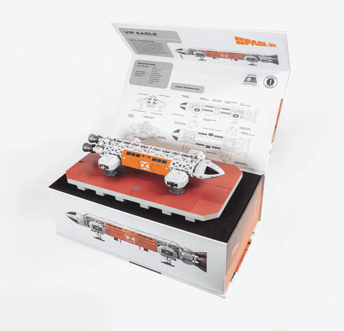 GERRY ANDERSON Spazio: 1999 VIP Eagle Space Shuttle – Special Limited Edition Collectable Model Kit, Modello da 10 pollici