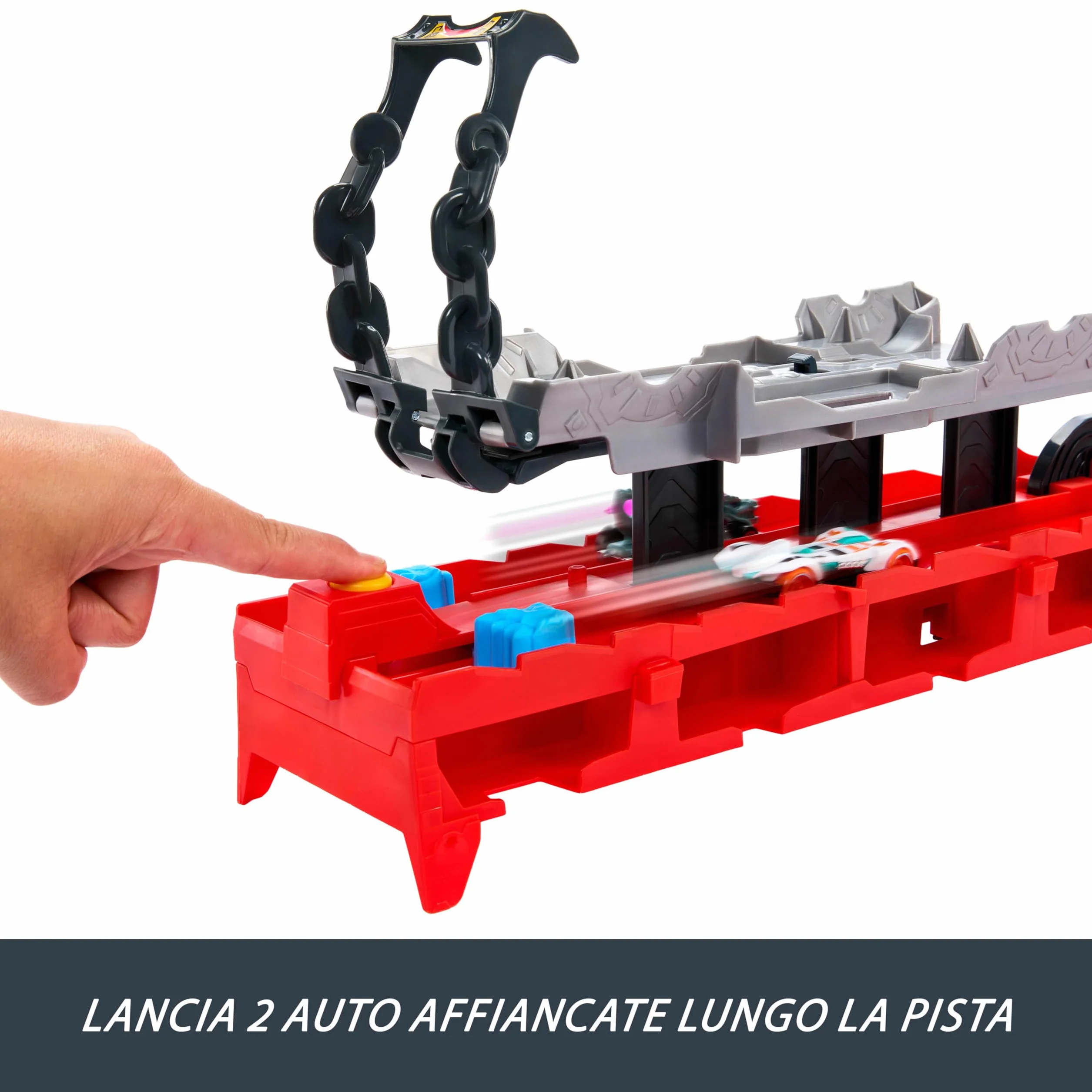 Hot Wheels - Drago Trasportatore, Veicolo trasformabile di Grandi Dimensioni con Drago Rimovibile e 2 macchinine Incluse, Contiene Fino a 20 Veicoli, Giocattolo per Bambini, 4+ Anni, JKJ79
