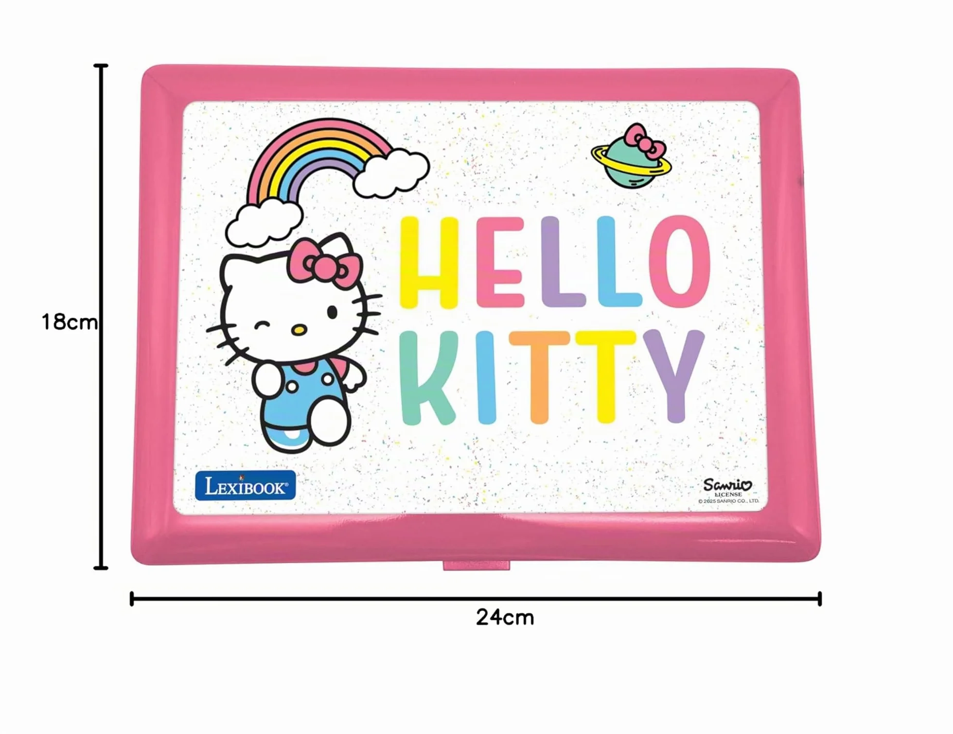 Lexibook, Hello Kitty, Laptop Educativo Bilingue Inglese/Italiano, 164 attività: Lingua, Scrittura, Matematica, Logica, Musica e Giochi, per Bambini e Bambine, JC598HKi5