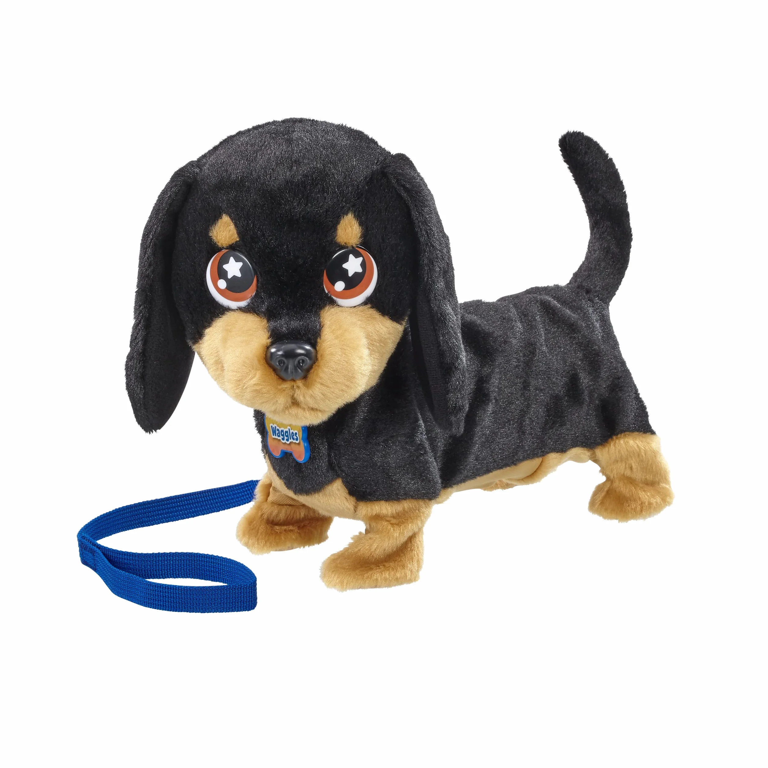 Animagic Waggles, Peluche Cane Bassotto Interattivo Dai 2 Anni in Su, Cane Giocattolo Che Cammina e Abbaia, Il Vostro Nuovo Amico Animale che Va Ovunque con Voi
