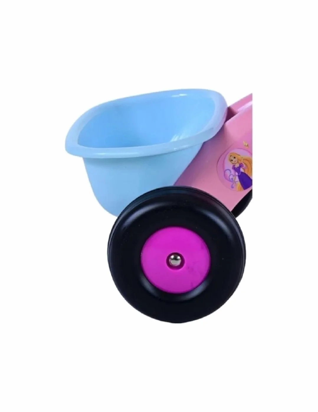 Triciclo Principesse Bambina 1-3 Anni con Cestino Porta Giochi 3 Ruote Stabile Ergonomico Sicuro fino 25 kg Triciclo Bambini Rosa