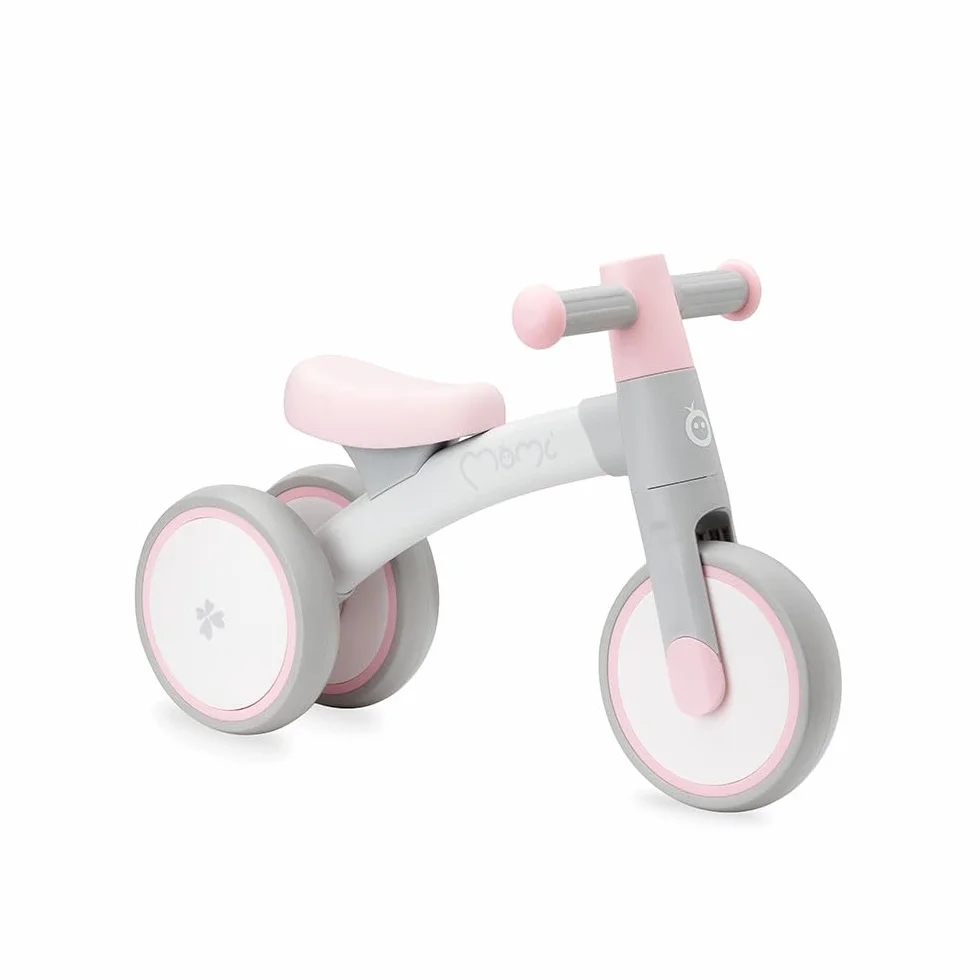 Triciclo senza pedali per bambini MoMi TEDI per bambine e bambini (peso massimo 25 kg), mini bicicletta senza pedali con ruote in plastica resistenti alla foratura, telaio in metallo leggero - 1,2 kg