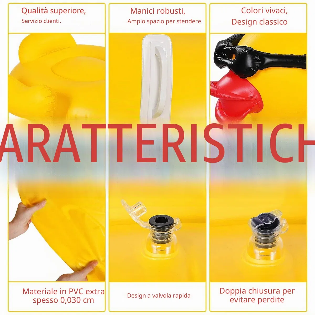 Float Joy Enorme Gonfiabile Giallo Anatra Piscina Float Estate Pool Party Essentials
