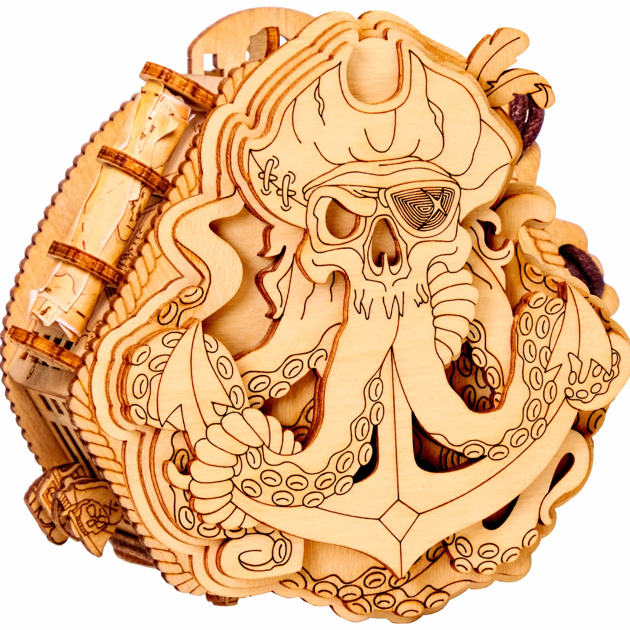 ESC WELT Blackbeard's Compass Puzzle Box - Escape Room in una scatola - Rompicapo - Scatola di gioco in fuga 3D - Giochi di indovinelli in scatola - Scatola di puzzle per bambini e adulti