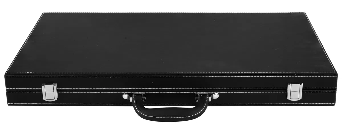 Engelhart - 250537 - Backgammon di Lusso 21 Pollici (54 cm) – Gioco Elegante in Similpelle con Interno in Feltro – Materiali di Alta Qualità