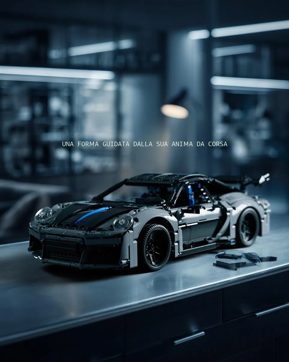 Nifeliz Auto Sportiva Stinger RS Modello Giocattolo, Giocattolo da Collezione da Costruire per Adulti, Set da Esposizione e Regalo per gli Appassionati di Auto (2.362 PCS, NF10328)