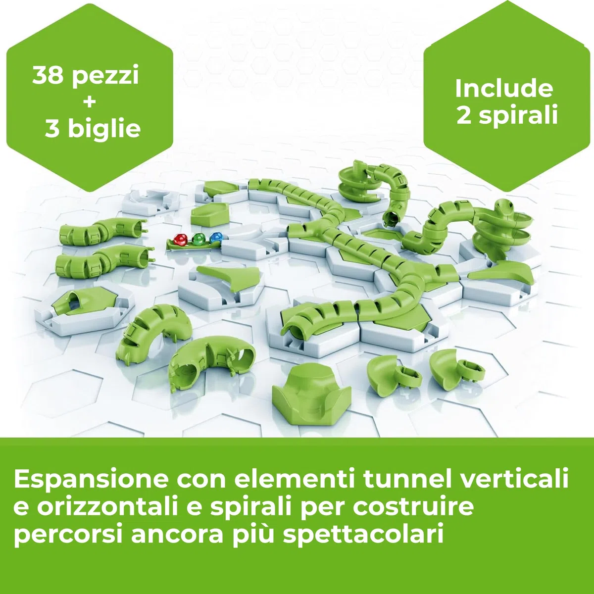 Ravensburger - Gravitrax Espansione Twirl | Pista Biglie Con 42 Pezzi | Rompicapo Bambini Con Le Biglie | Giochi Bambino 8 Anni Maschio | Giochi Per Bambini Compatibili Con Tutti I Gravitrax