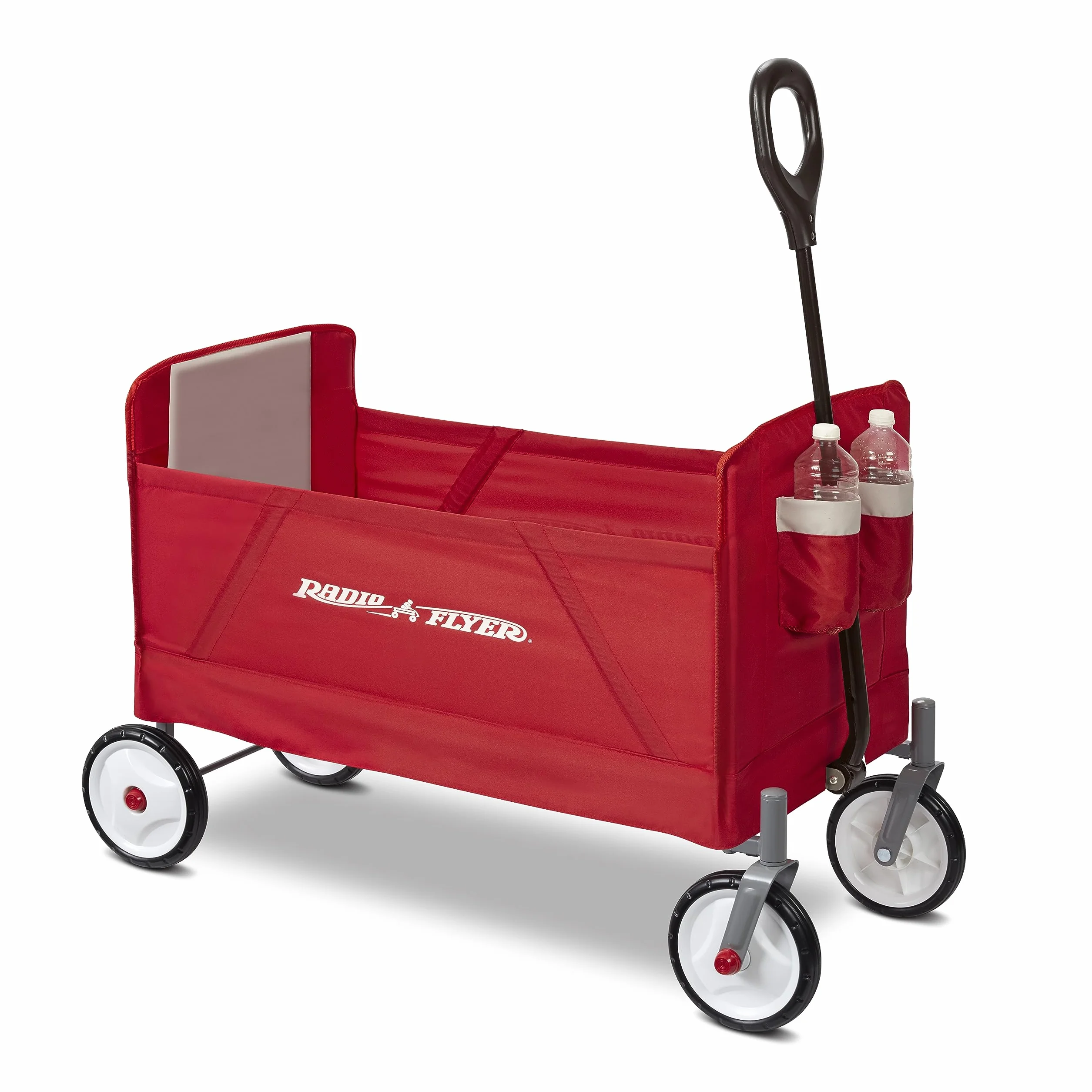 Radio Flyer EZ carrello pieghevole, rosso, per bambini da 1,5 anni in su, carrello da giardino e da carico