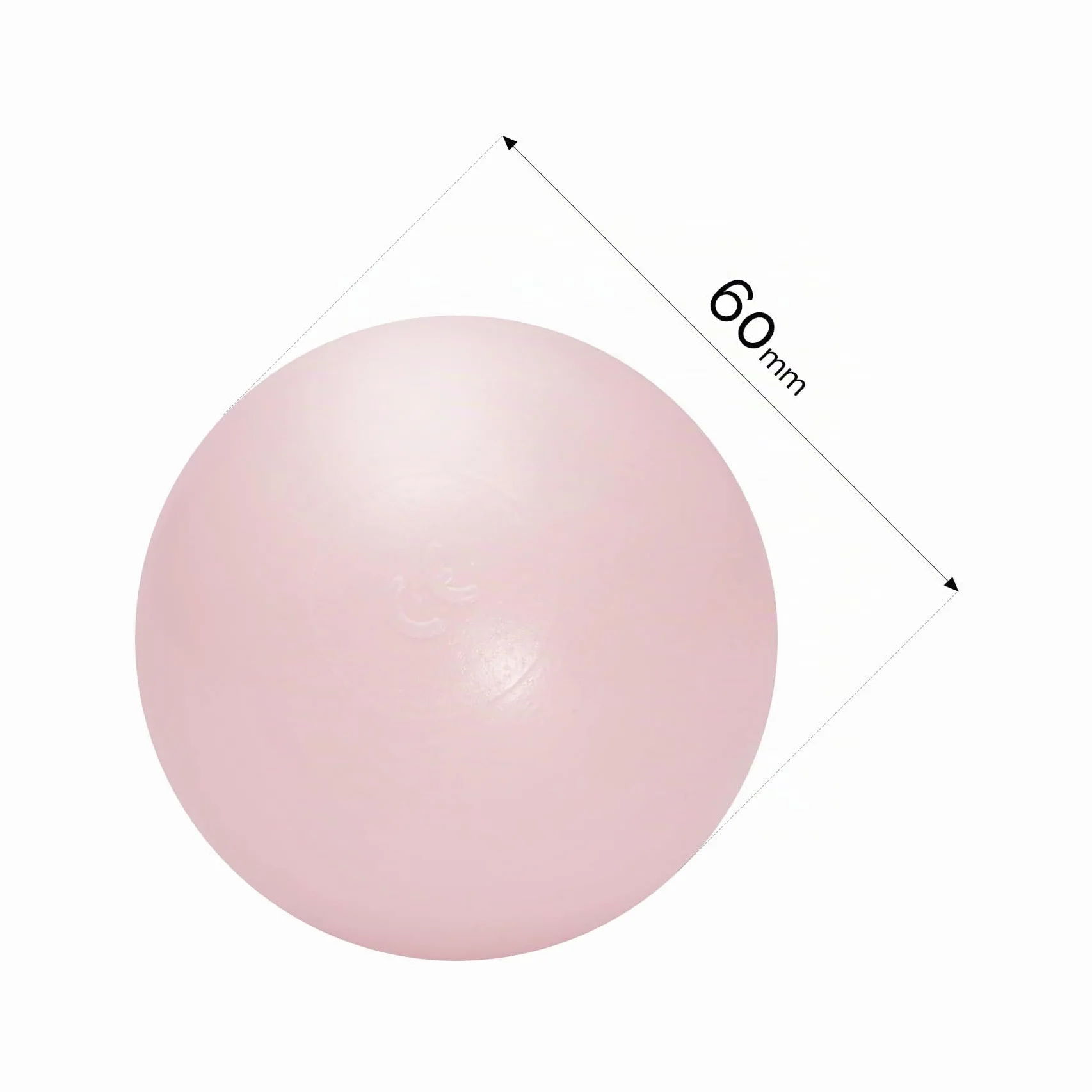 MISIOO Smart Piscina di Palline 90 x 30 cm Rotondo per Bambini (Rosa: Argento-Perla-Rosa chiaro/150 Palle)