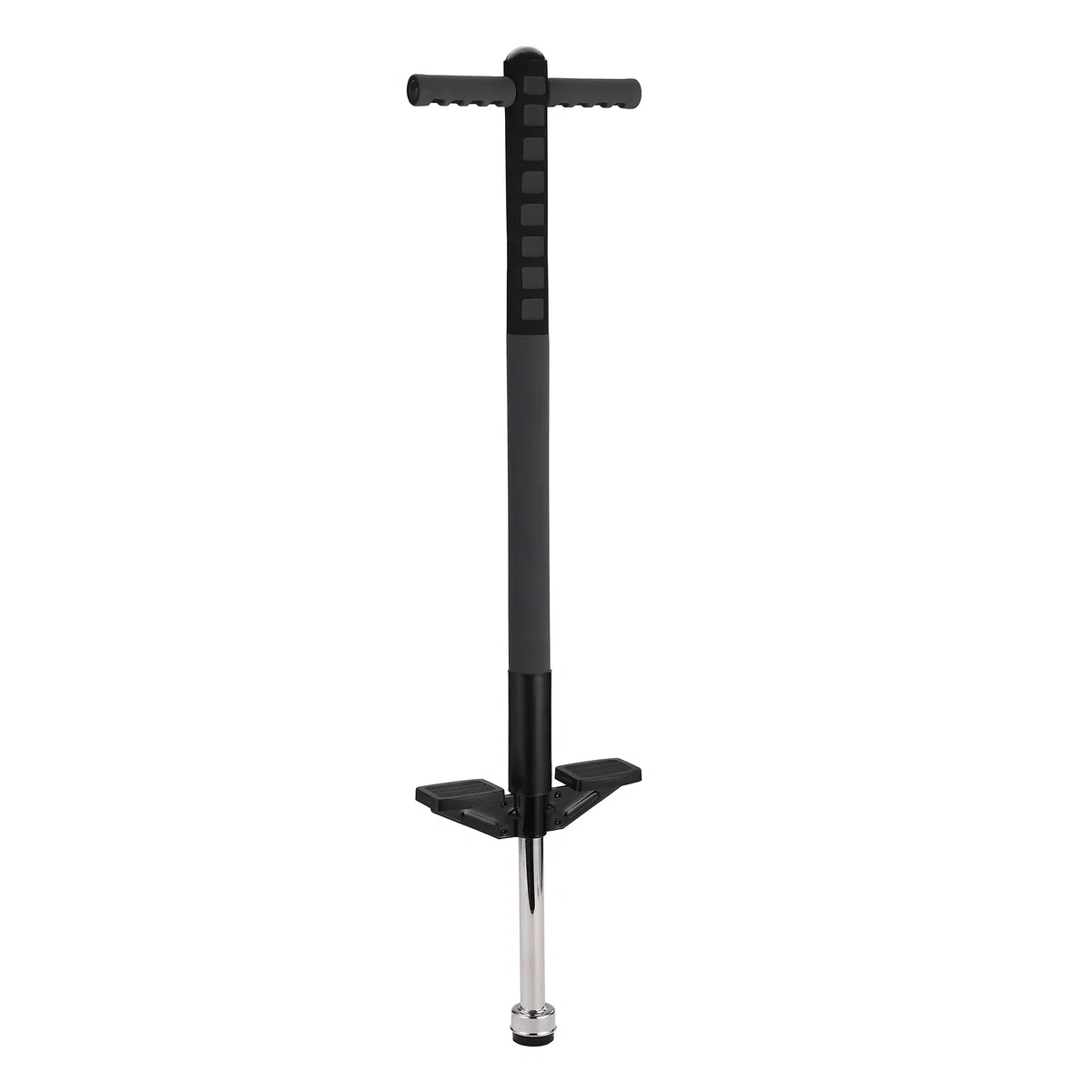 Pogo Stick Relaxdays per Bambini, springstock Fino a 35 kg, Imbottito, da Esterno, Antiscivolo, Acciaio Inox, Nero
