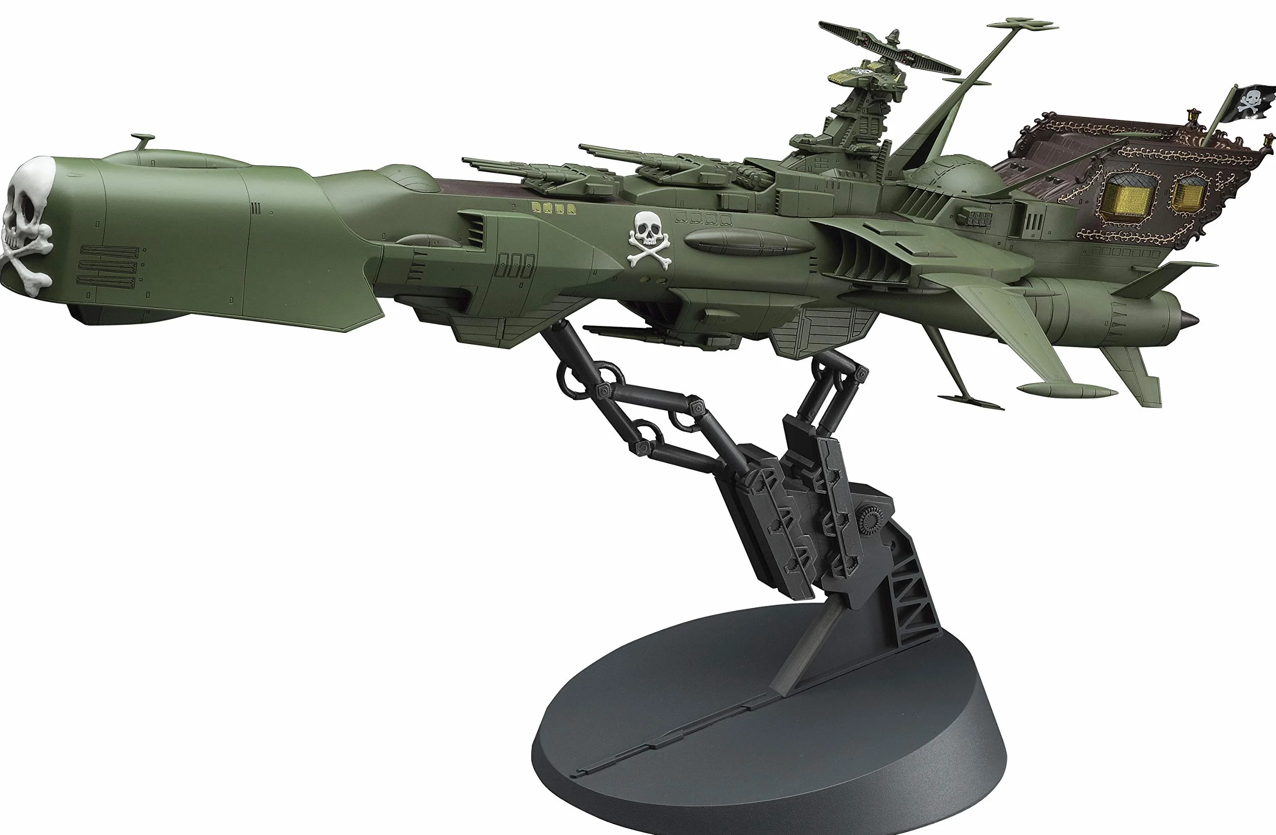 Modello ARCADIA "CLASSIC" VERDE di CAPITAN HARLOCK Kit Montaggio Scala 1:1500 Hasegawa CW05