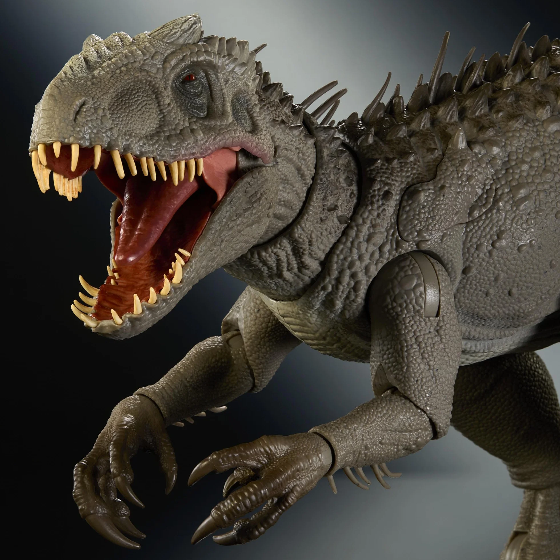 Mattel Jurassic World Hammond Collection - Indominus Rex, dinosauro articolato di 66 cm ispirato al film, con artigli intercambiabili inclusi e impianto di localizzazione, 8+ anni, JKG98