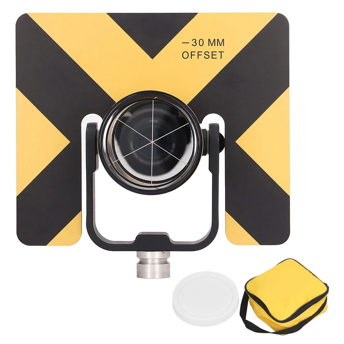 Prisma singola inclinazione da 64 mm, vetro ottico a membrana rossa K9 con filo da 5/8 "x11 per il rilevamento della terra Accessorio per la stazione totale per tunnel mine sondaggio sulle