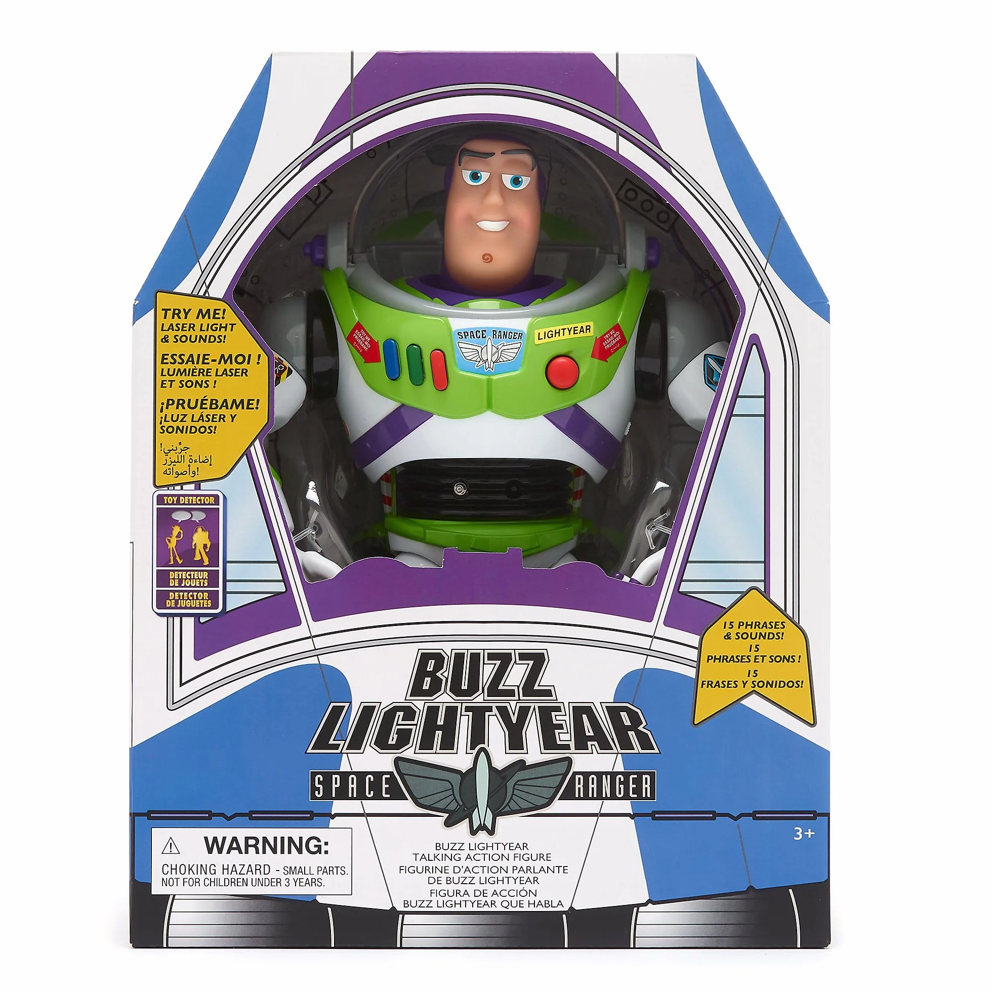 Disney Store Buzz Lightyear Interattiva Parlante Action Figure 36 cm Toy Story 15 Frasi Inglese