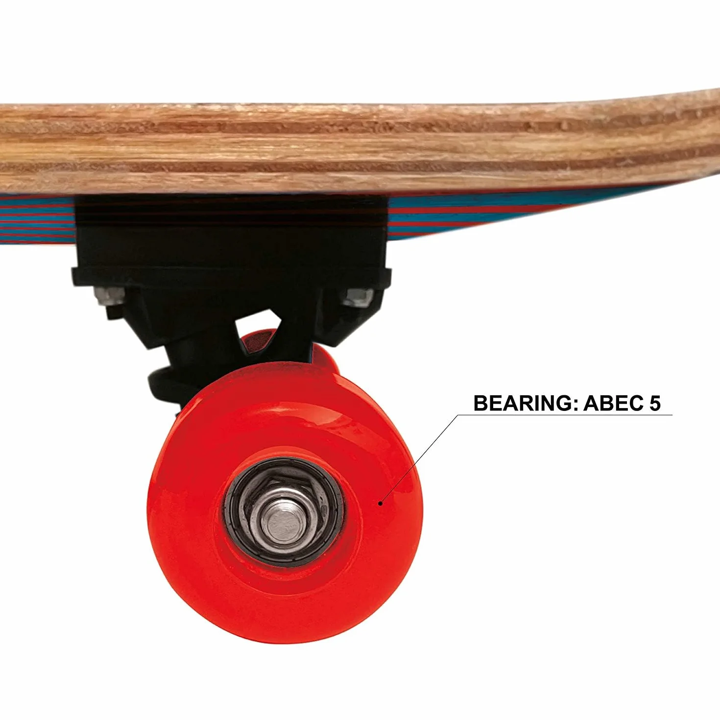 Mondo Toys - SKATEBOARD in legno 9 strati e ruote in pvc per bambini