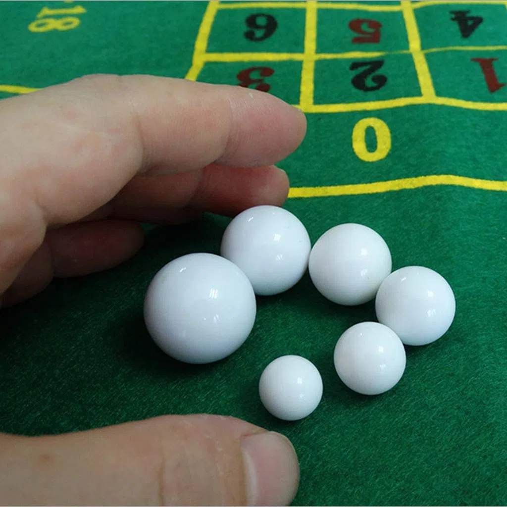 Russo Roulette Gioco di Ricambio Acrilico Bianco 12-22mm 5pcs