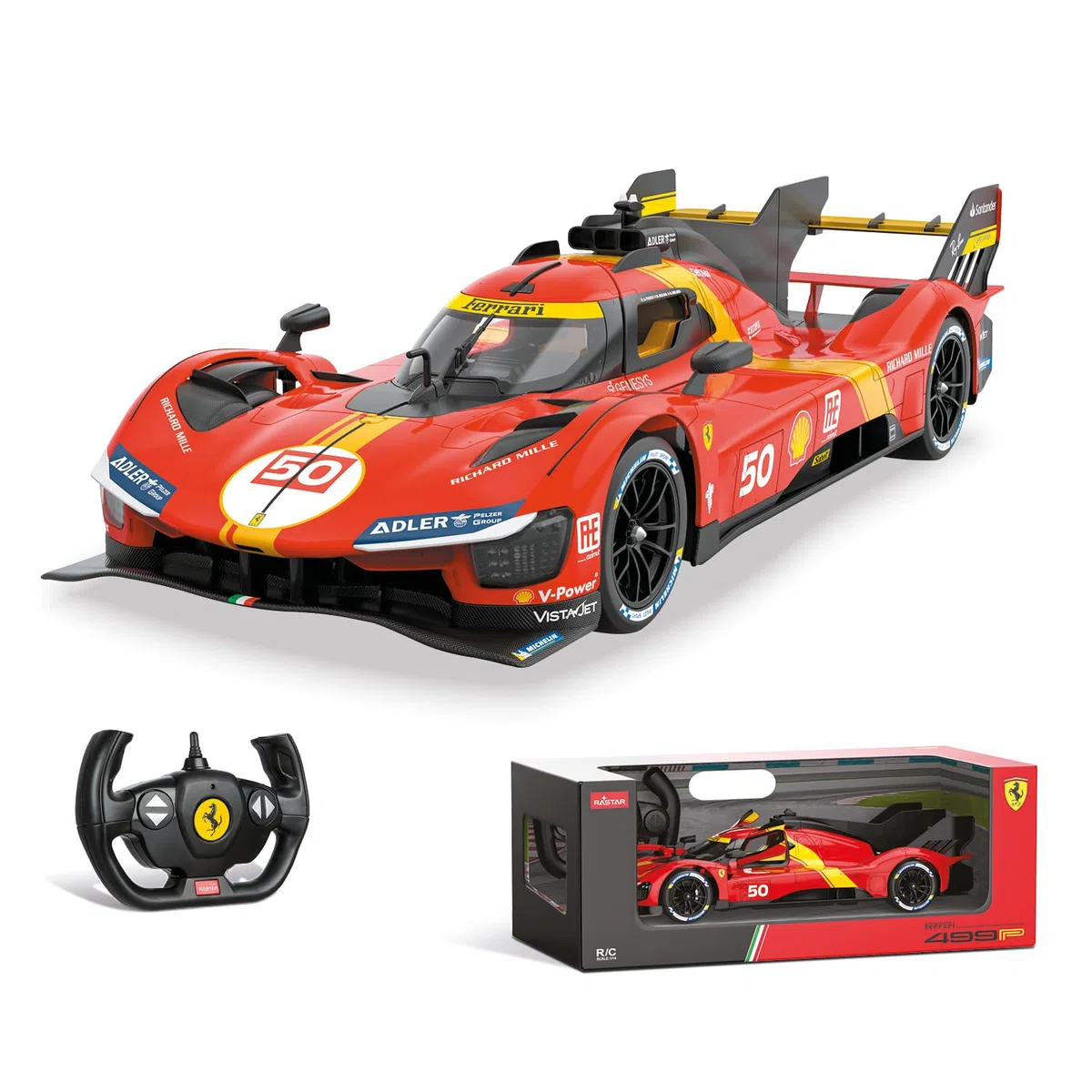 Ferrari 499P Le Mans 1:14 Mondo Motors auto giocattolo rosso