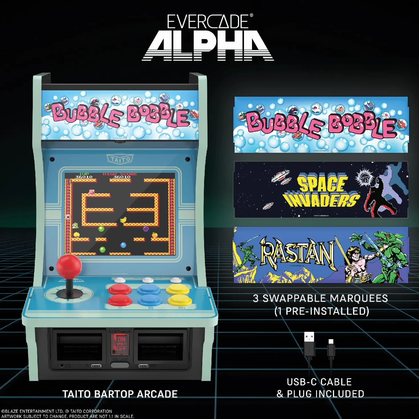 Evercade Alpha Taito Bartop Arcade