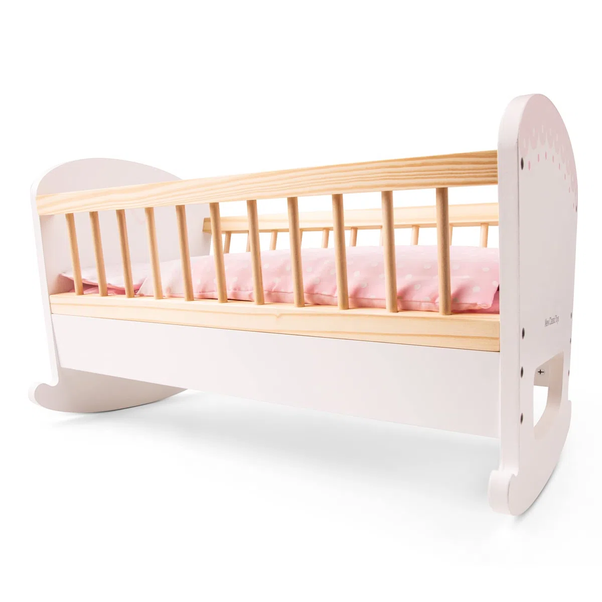 Seggiolone per Bambole in Legno Giocattolo per Bambini con Cuscino 43 cm