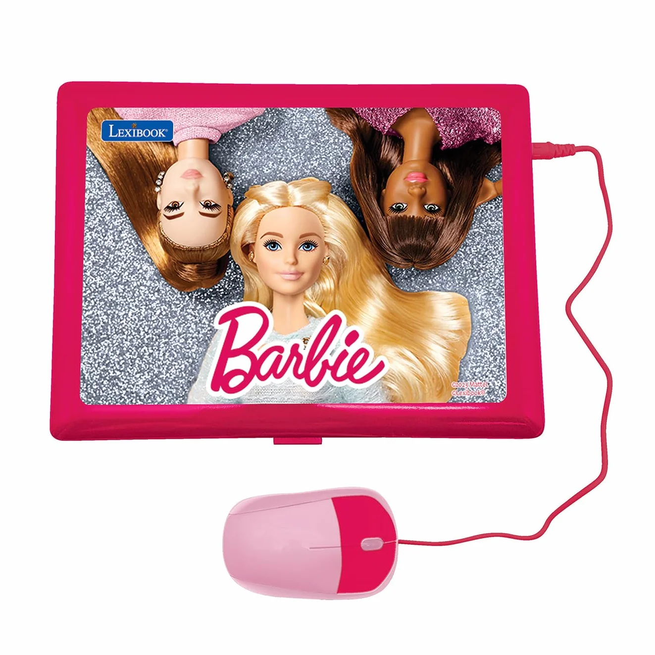 LEXIBOOK, Barbie, Computer educativo e bilingue in Inglese/Spagnolo, Giocattolo per Bambini con 124 attività per Imparare, Giocare e Ascoltare Musica, Rosa, JC598BBi2
