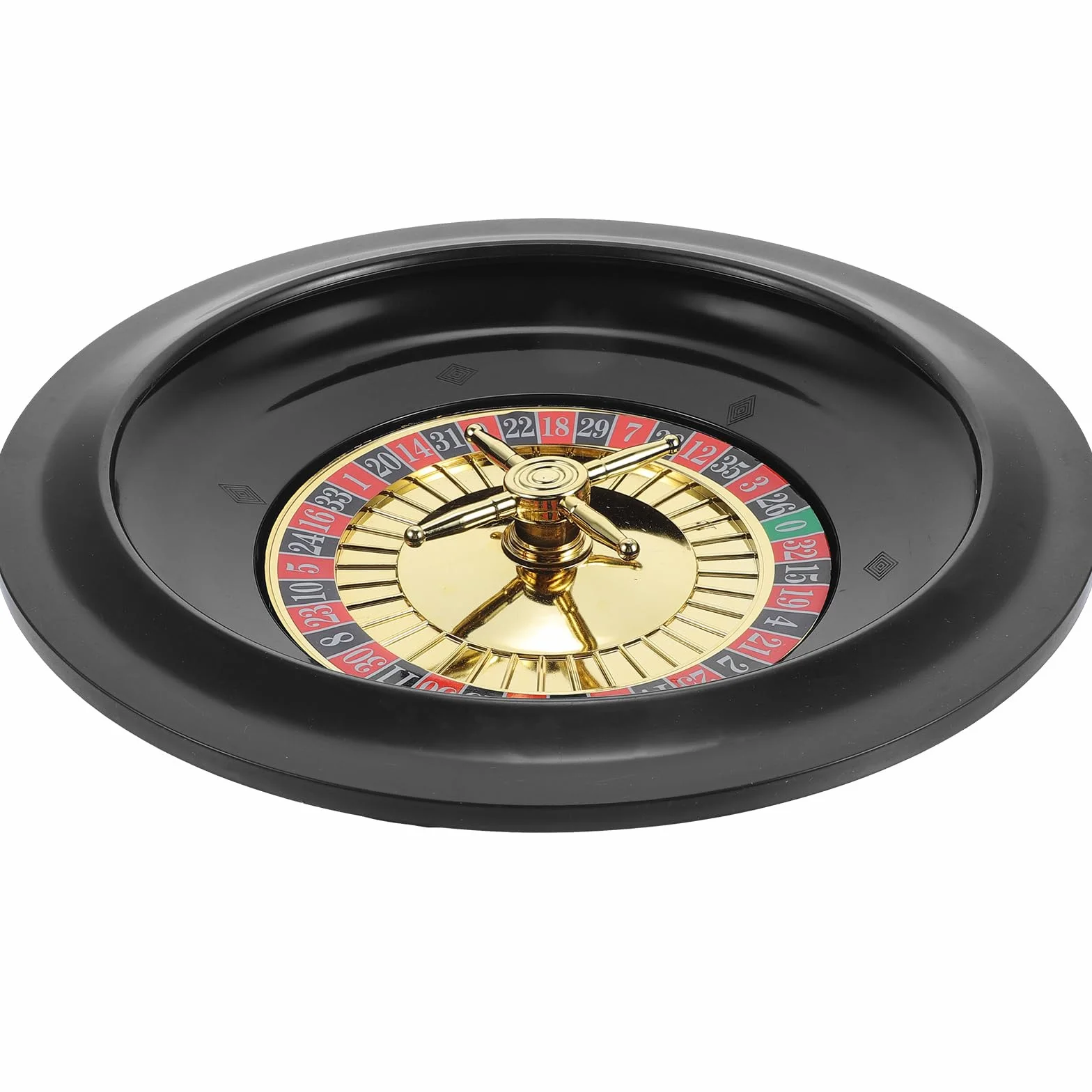 Ruota della roulette da Poker da 10 pollici - Roulette Russa in Plastica Rotante per Giochi di Festa Europea, Vassoio da Gioco, Accessorio