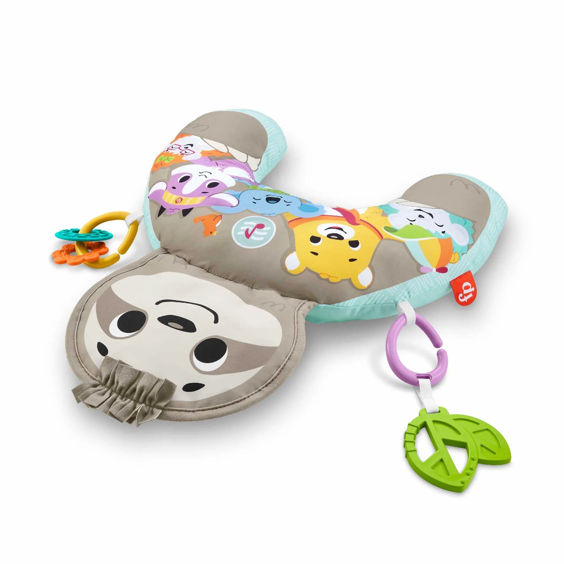 Fisher-Price Cuscino Bradipo Dolce Relax con 10 Minuti di Musica, Vibrazioni Calmanti e 2 Giocattoli, per Neonati 0+mesi, GRR01