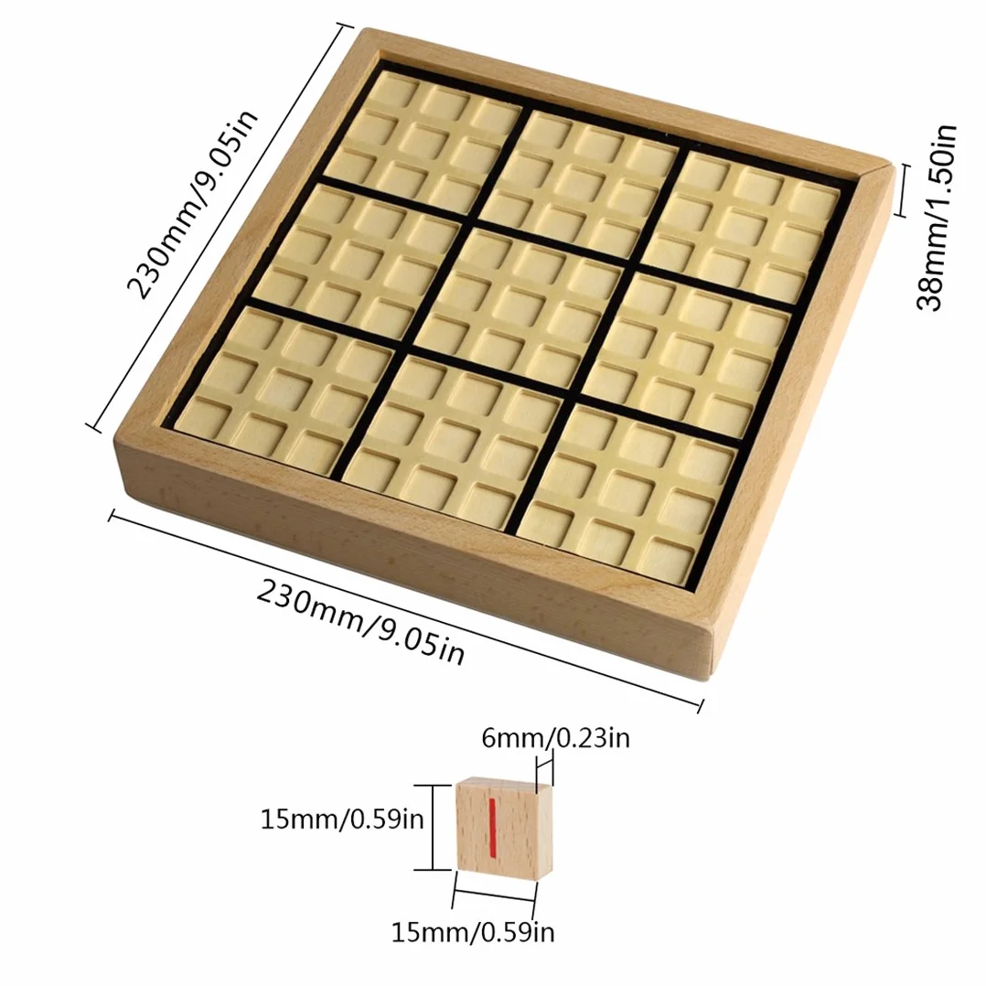 Andux Zone Sudoku Gioco da Tavolo Puzzle in Legno con cassetto SD-02 Nero