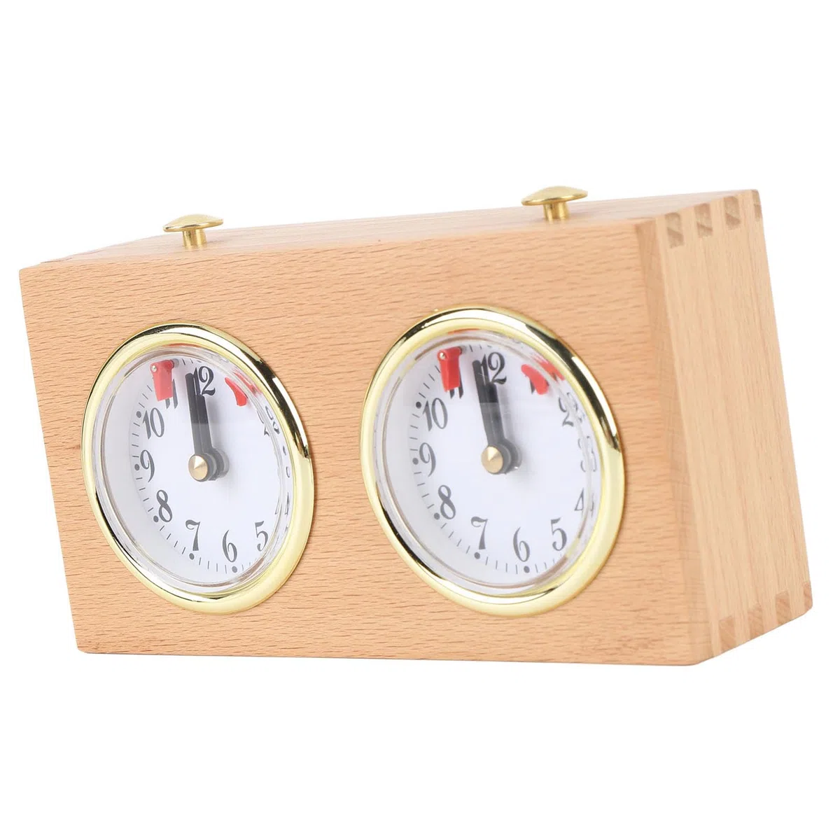 Ausla Timer Orologio degli Scacchi Strumento Meccanico Tempistica Legno retrò per Scacchi Cinesi Weiqi