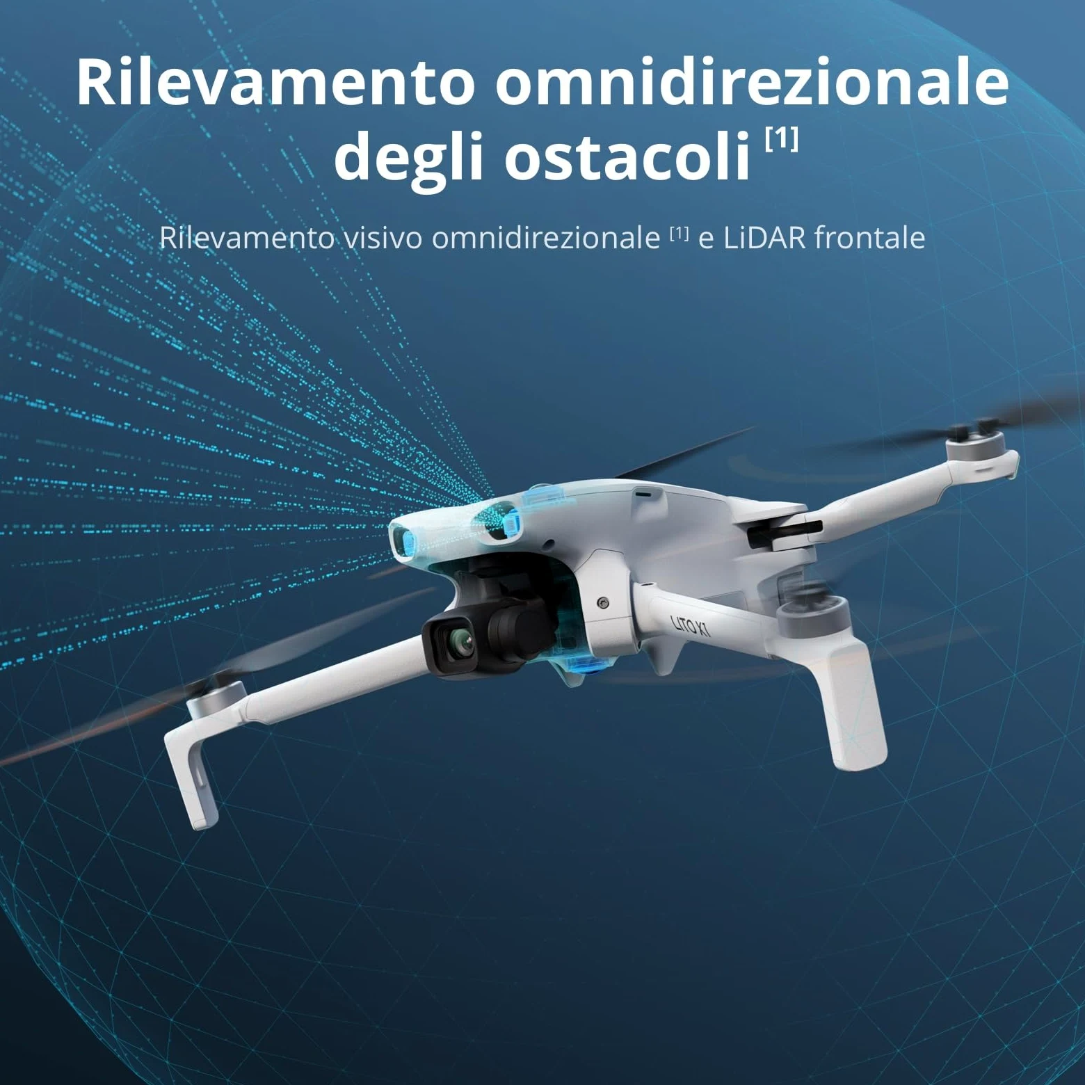 DJI Lito X1 Combo Due Batterie con DJI RC-N3, drone con fotocamera 4K per principianti, rilevamento degli ostacoli, ActiveTrack, sensore da 1/1,3 pollici, leggero per adulti, 2 batterie, C0
