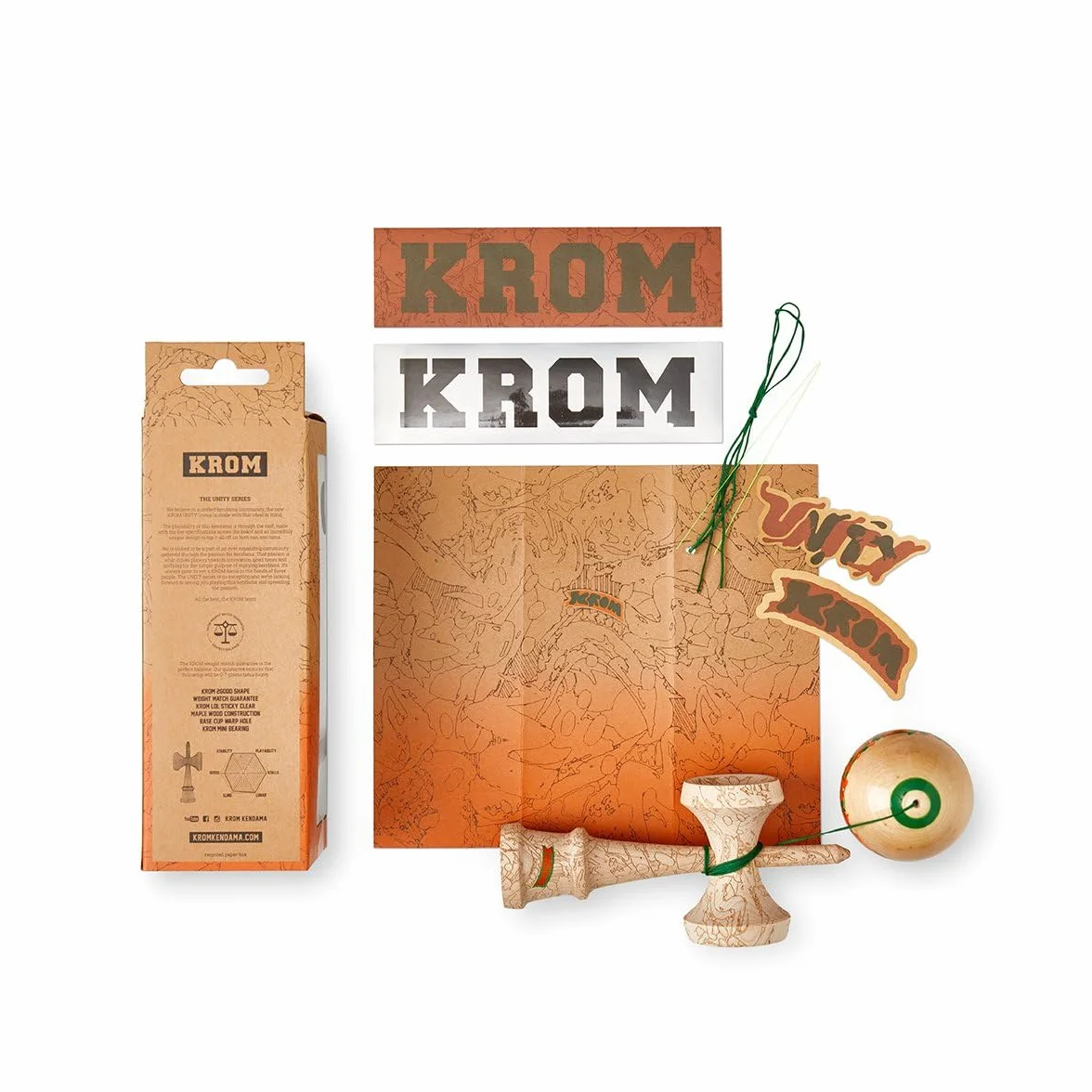 KROM Unity Equilibrium Kendama Orange One Size
