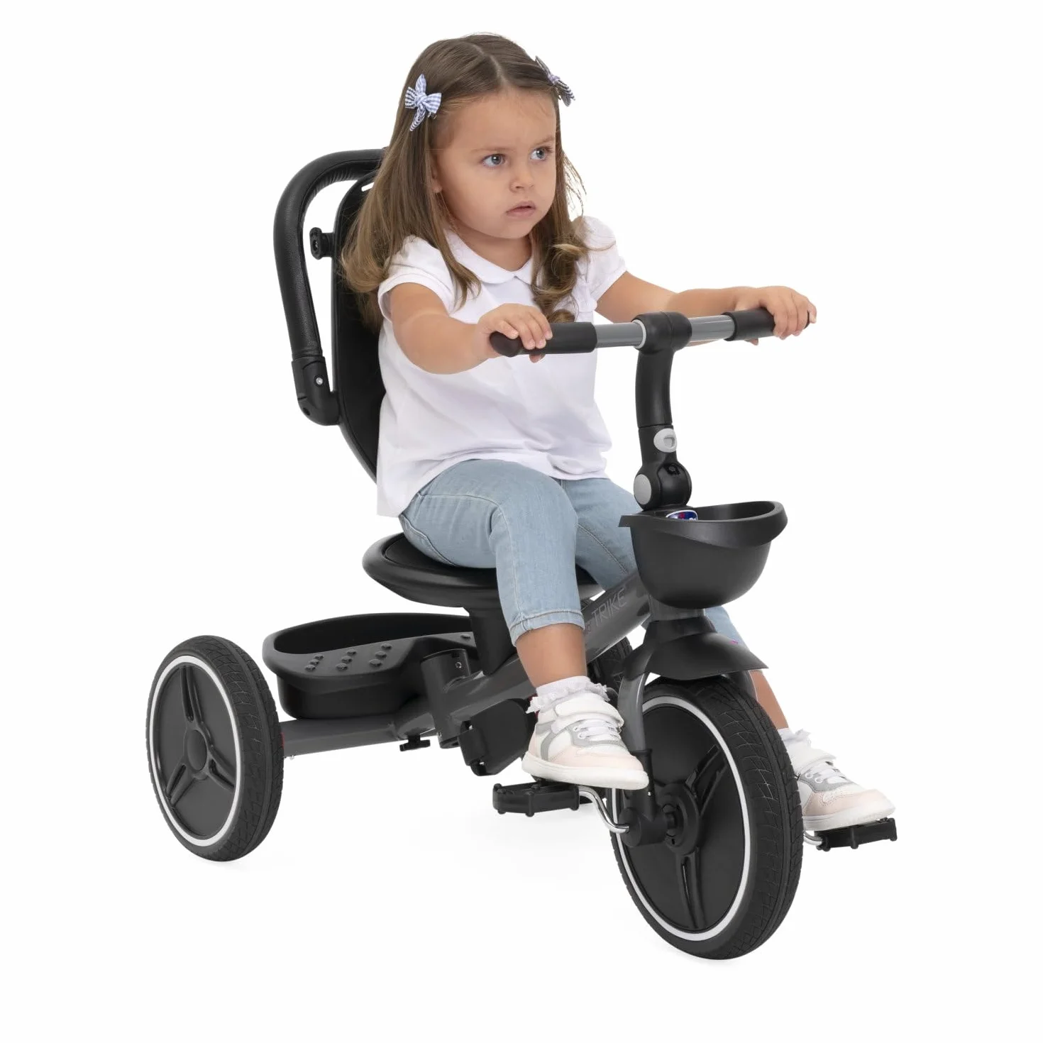 Chicco Triciclo Evolutivo 4 in 1 per Bambini 6 Mesi - 5 Anni, Sedile Reversibile, Manico Telescopico e Chiusura Compatta, Triciclo Pieghevole con Tettoia Parasole e Freno Centralizzato