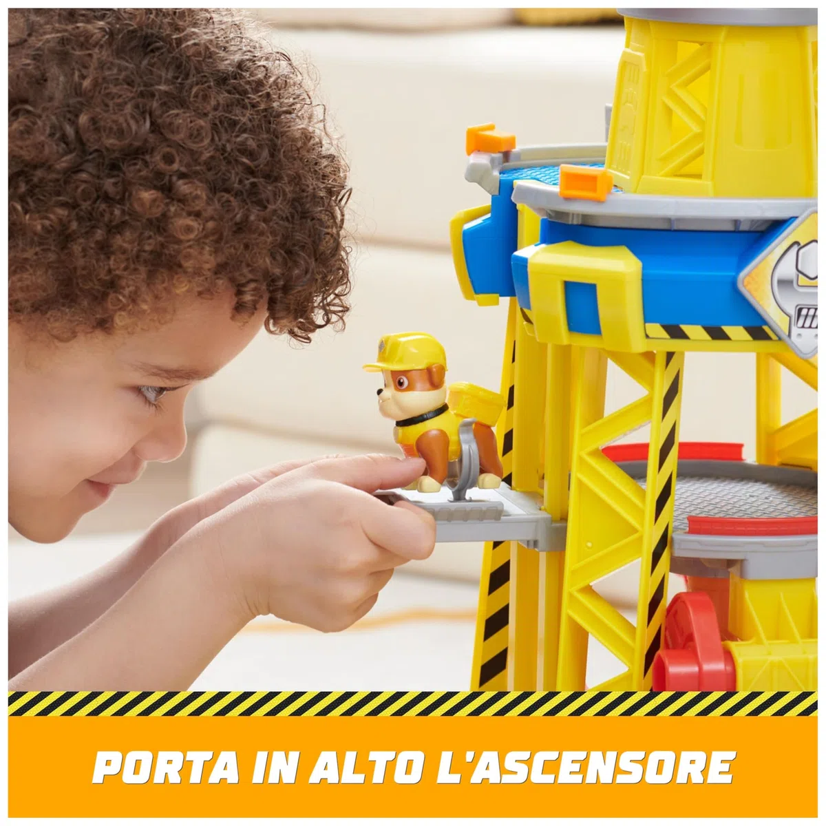 Rubble & Crew, Torre del Cantiere Generale, Set di Gioco con Personaggio di Rubble, Luci e Suoni, Bulldozer Giocattolo e Sabbia Inclusi, Giocattoli per Bambini e Bambine, 3+ Anni