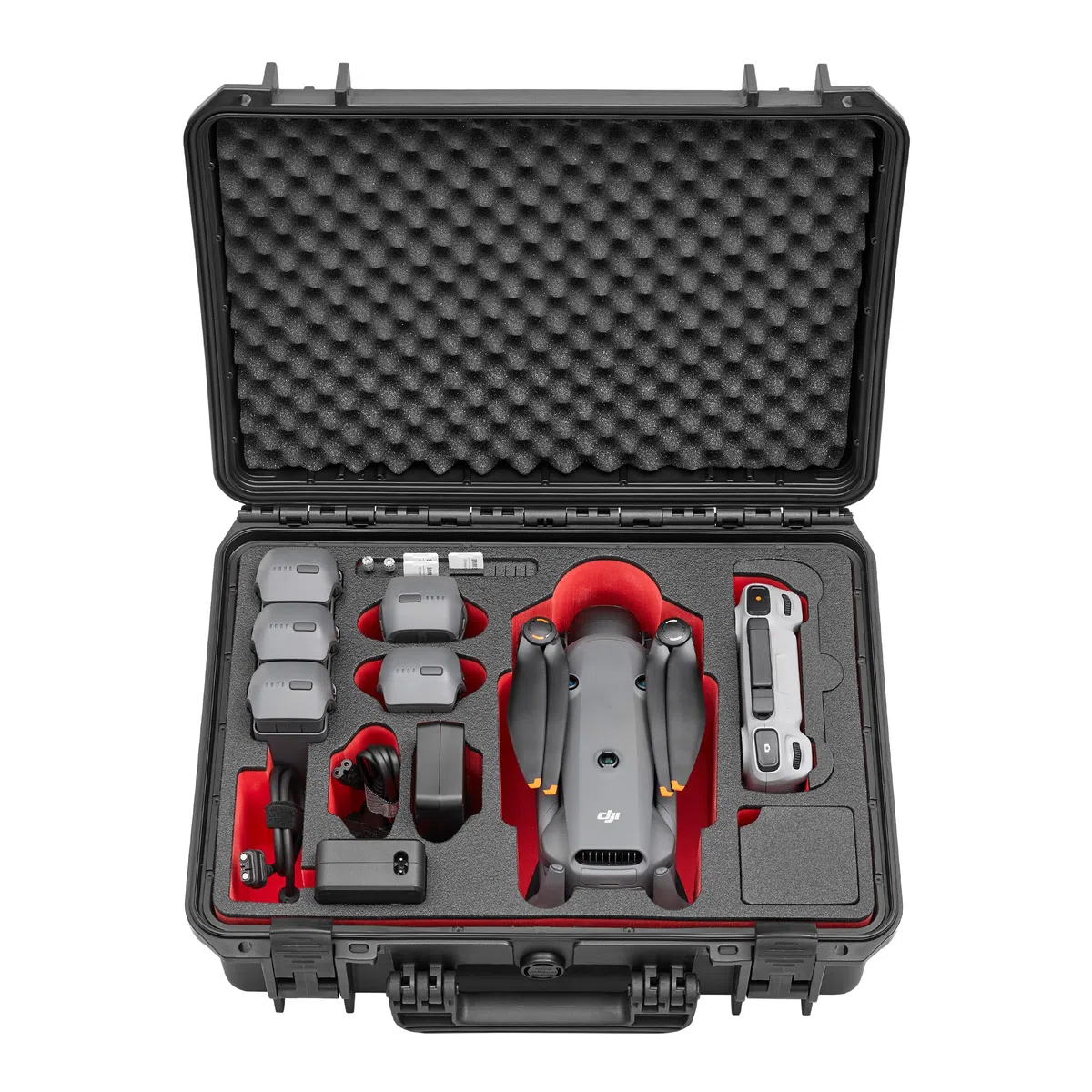 TomCase Custodia per droni "Travel Edition" per DJI Mavic 4 Pro, Fly More/Creator Combo, con RC2/RC Pro 2 – Custodia rigida, impermeabile Outdoor Case IP 67, soddisfa gli standard militari – Made in