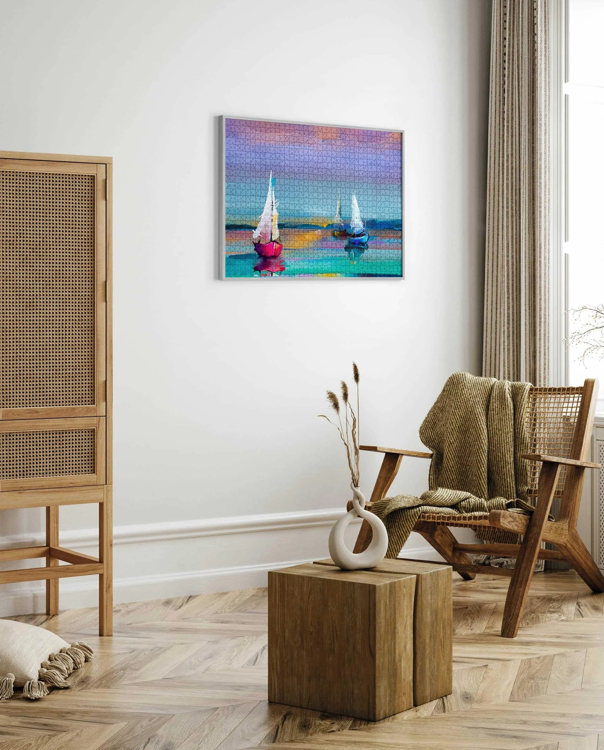 accent by nielsen cornici per puzzle, 50 x 70 cm, alluminio, Estructura Negro Mate, cornice per posterin formato verticale e orizzontale, vetro sintetico, Puzzle