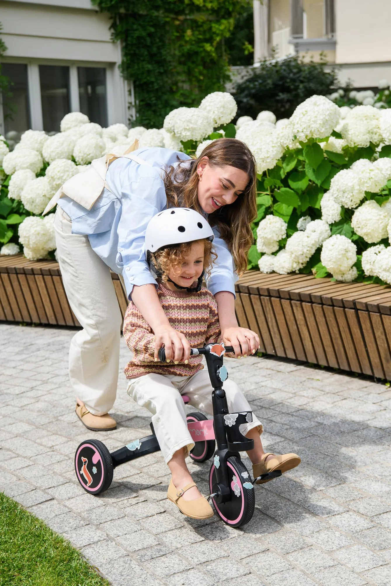 MoMi FILO 3in1 Triciclo Evolutivo per bambini 1-3 anni - Bici Senza Pedali Pieghevole, sella regolabili, pedali rimovibili - Tricicli con portabicchiere e ruote in EVA