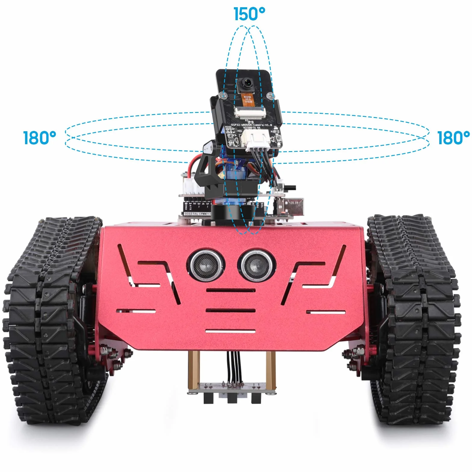 ELEGOO Robot Bambini Carro Armato Robotico Kit Programmabile Compatibile con Arduino, Robot Giocattolo Intelligente per Bambini 8+, Tracciamento Lineare, Modalità FPV, Kit Costruzione Educativo STEM