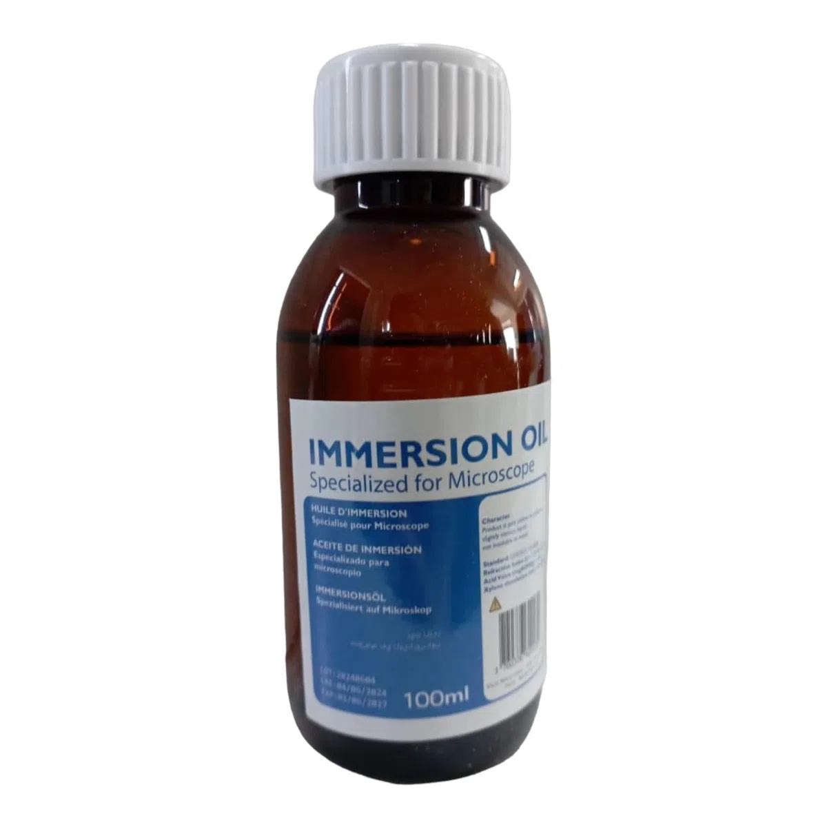 RMY - Olio IMMERSIONE per Microscopio 100 ML - Compatibile con tutte le marche e i tipi di microscopi - Olio universale di alta qualità