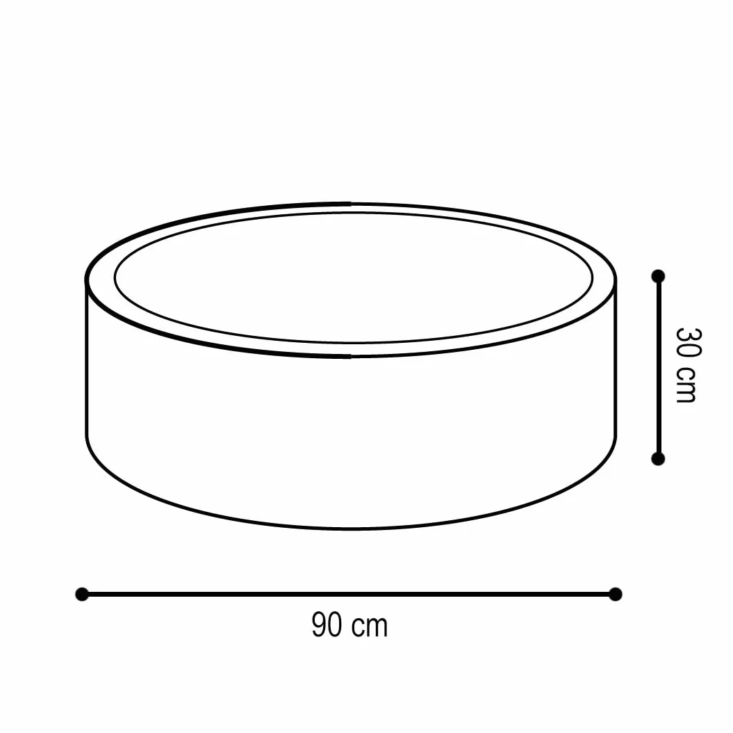 MISIOO Bagno di palline per bambini, 90 x 30 cm, con 300 palline, materiale premium, fodera rimovibile, lavabile a mano a 30 gradi, perfetto per bambini da 1 a 3 anni, bagno di palline, divertimento