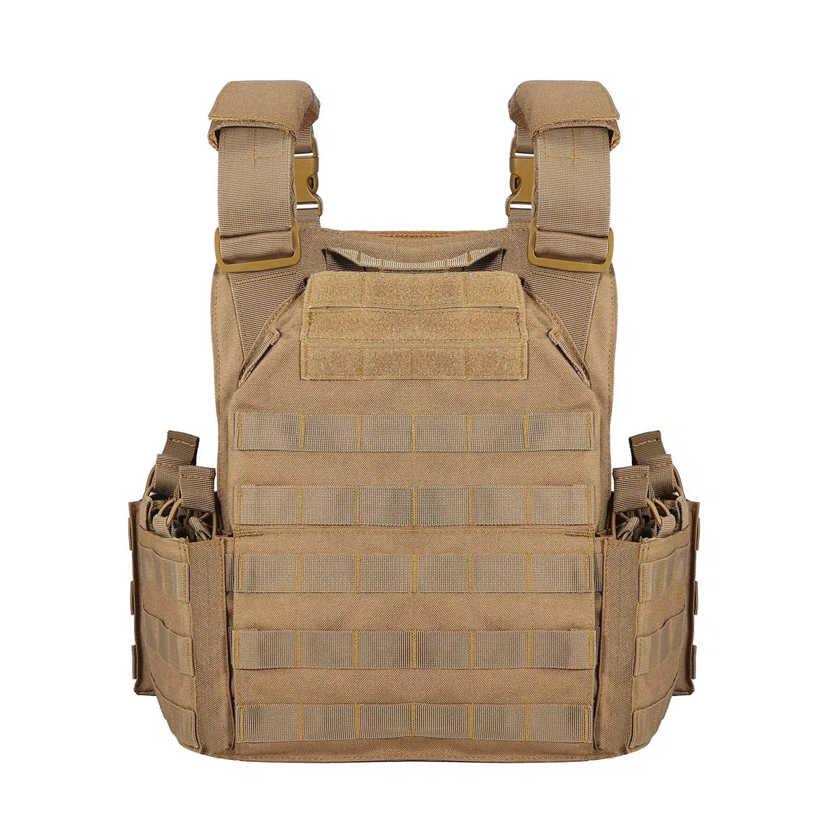 Gilet tattico per softair, con piastra a sgancio rapido, traspirante, per giochi di softair e giochi CS, borsa a tema personaggio cosplay, regali di Halloween, versione aggiornata CP, cachi, 46 x 35 x
