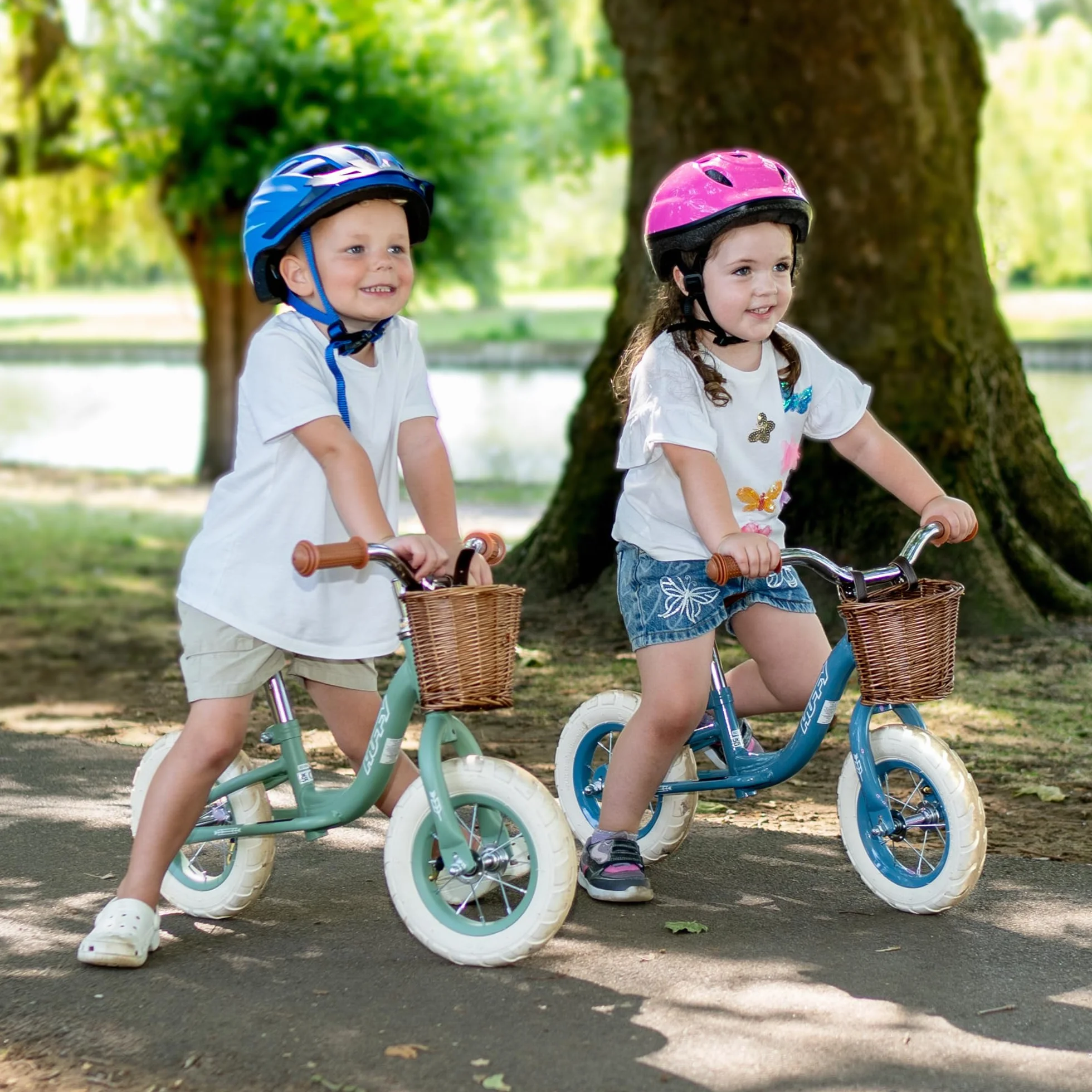 Huffy Bicicletta vintage da 10 pollici per bambini da 2 a 4 anni, verde