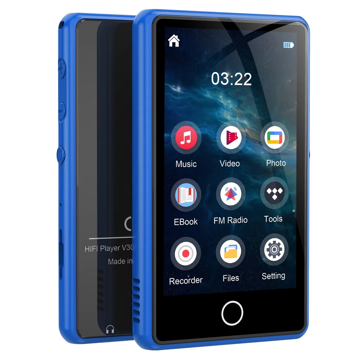 Lettore MP3 per bambini 80 GB Bluetooth HiFi radio FM registratore vocale