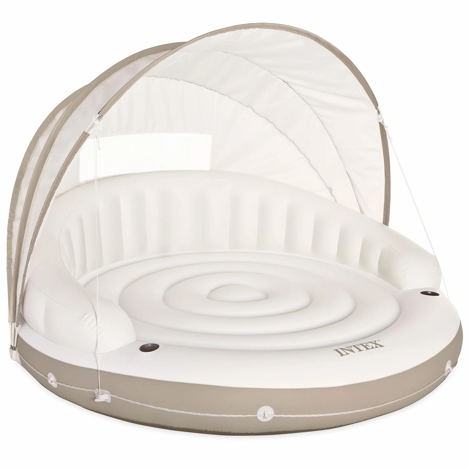 Intex 58292EU Aufblasbare Lounge Liegeinsel Canopy Island 78 x 59 Zoll