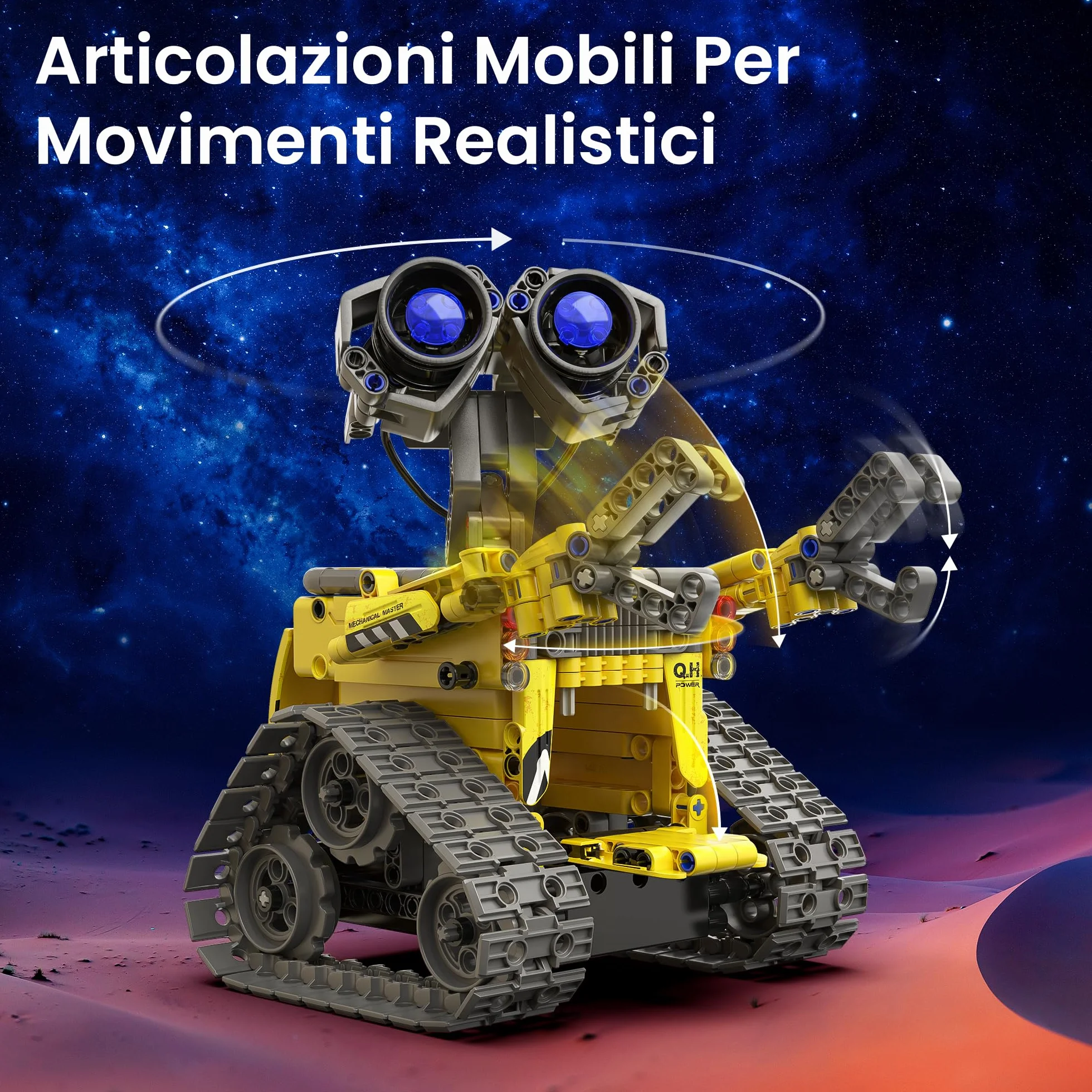 Sillbird 5-in-1 Kit di costruzione di robot con telecomando Regali STEM per ragazzi di età compresa tra 8 e 13 anni, Coding Giocattoli robotici per bambini Compleanno（488 pezzi）