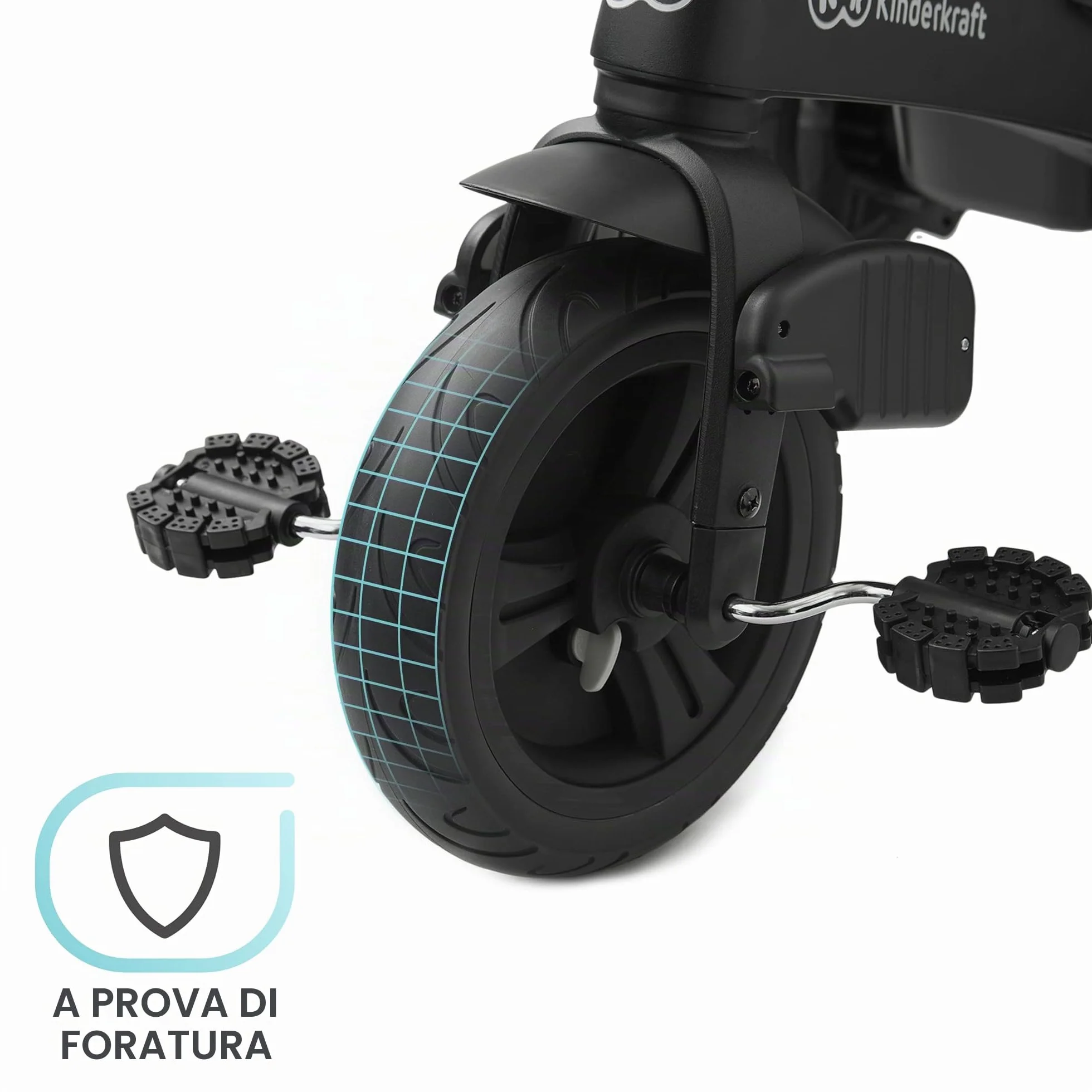 Kinderkraft Triciclo Evolutivo TWIPPER, con Maniglione, Sella Girevole 360 Gradi, Accessori, Campanello, Portabicchiere, da 9 Mesi fino a 5 Anni, Rosa