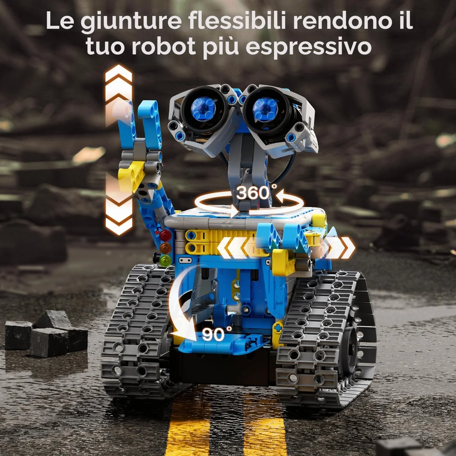 VEPOWER Technic Robot Telecomandati per Bambini,5 in 1 STEM RC Giocattoli da Costruzione con app programmabile, Regalo Educativo per Ragazzi e Ragazze Dagli 6 ai 12 anni (488 pezzi)