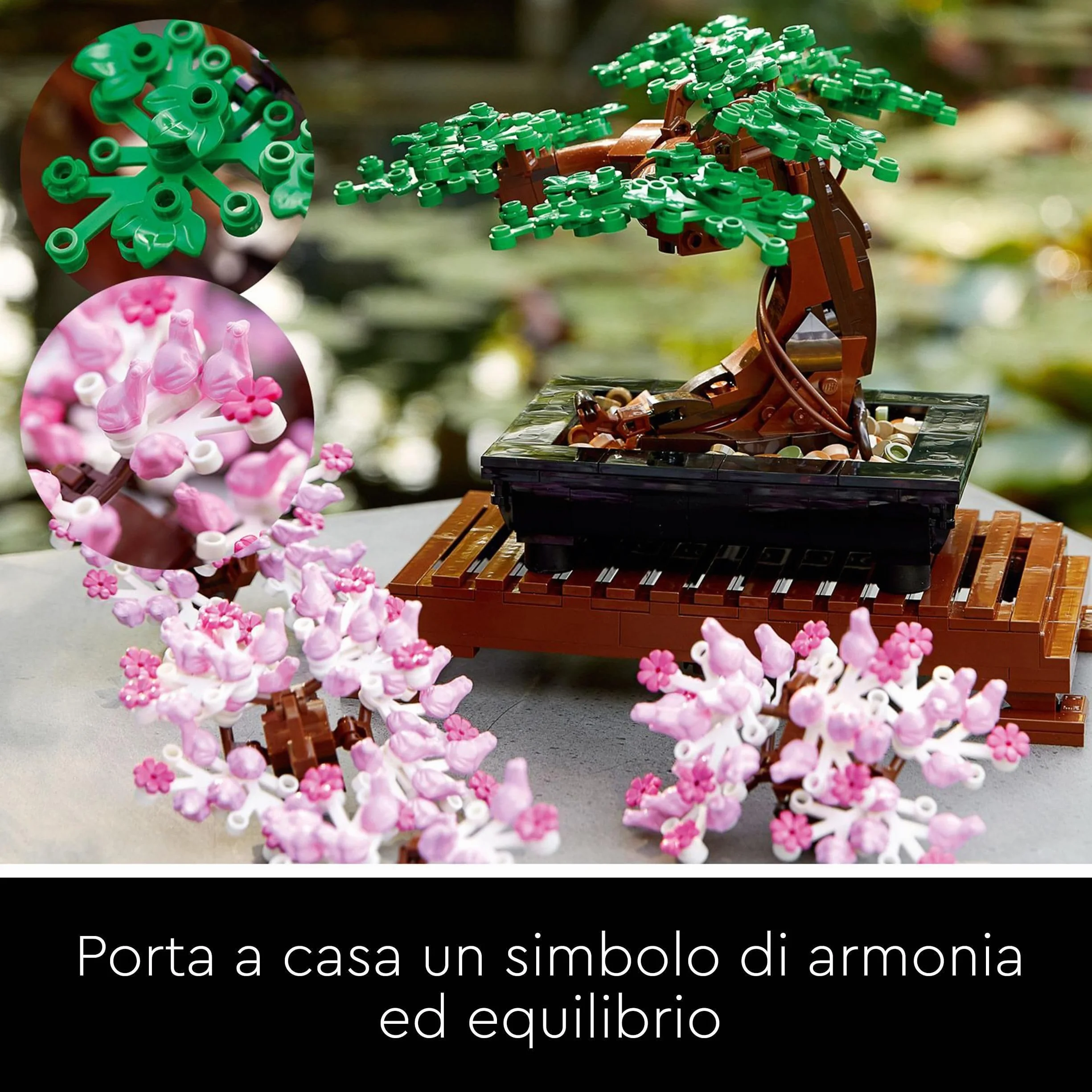 LEGO Botanicals Albero Bonsai - Kit di Piante Artificiali, Modellino da Costruire di Alberello con Vaso - Decorazione per la Casa Fai da Te - Idee Regalo per Adulti, Donna o Uomo - 10281