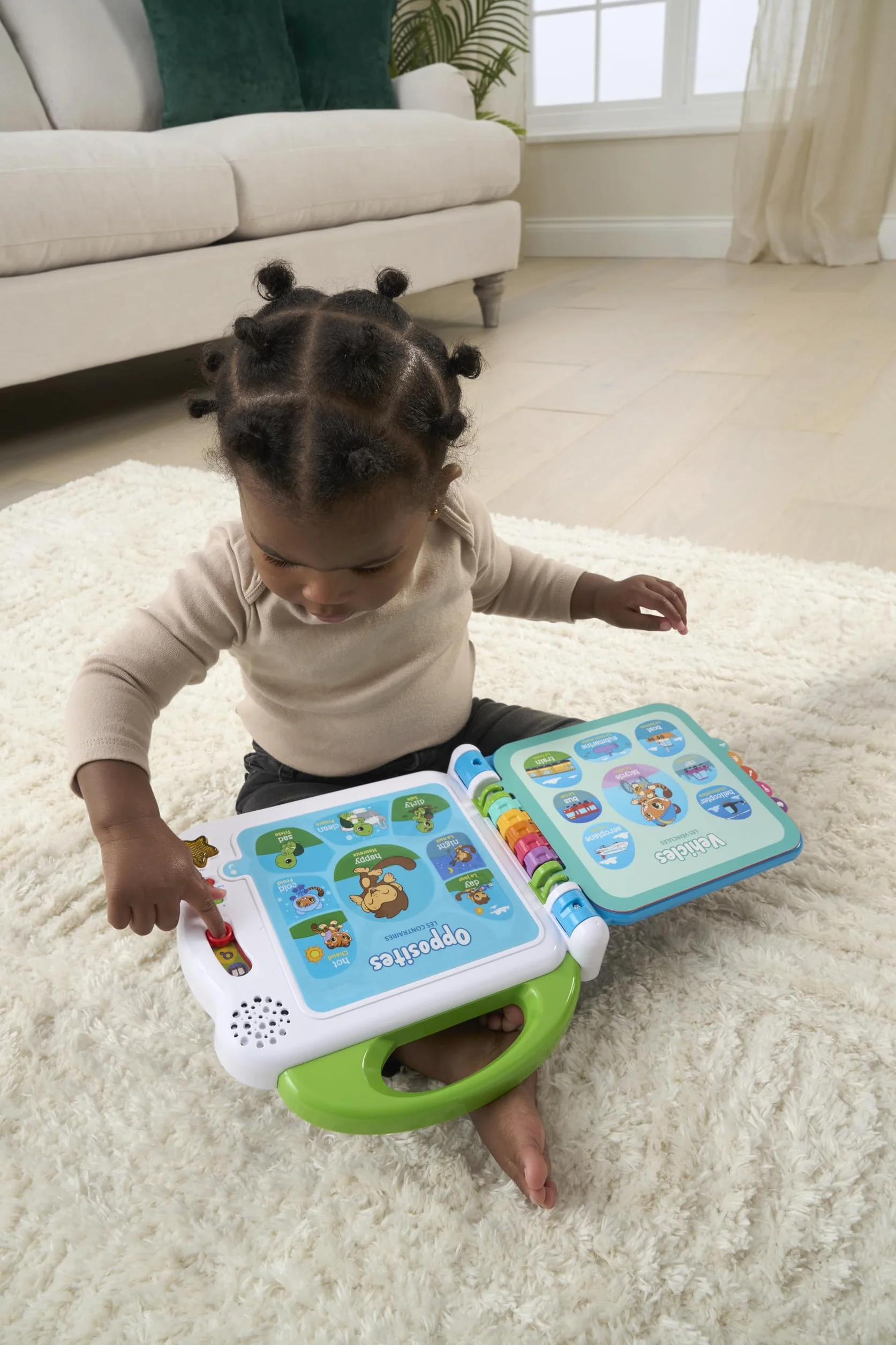 Leapfrog Learning Friends - Libro per bambini con 100 parole, giocattolo educativo e interattivo bilingue | Libro per bambini e bambine di 1, 2, 3, 4+ anni, versione inglese