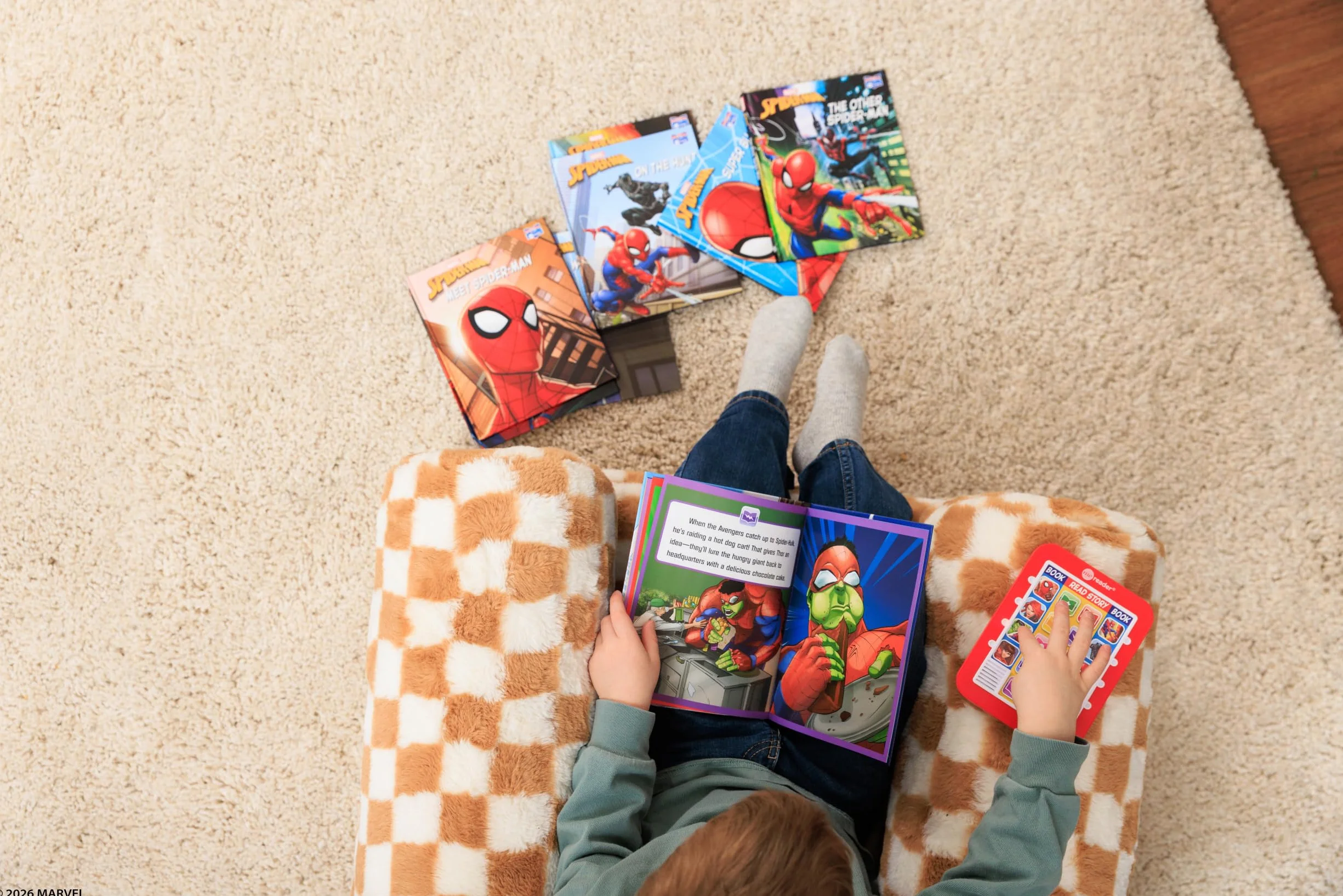 Marvel - Spider-man Me Reader Electronic Reader and 8 Sound Book Library - PI Kids: 1