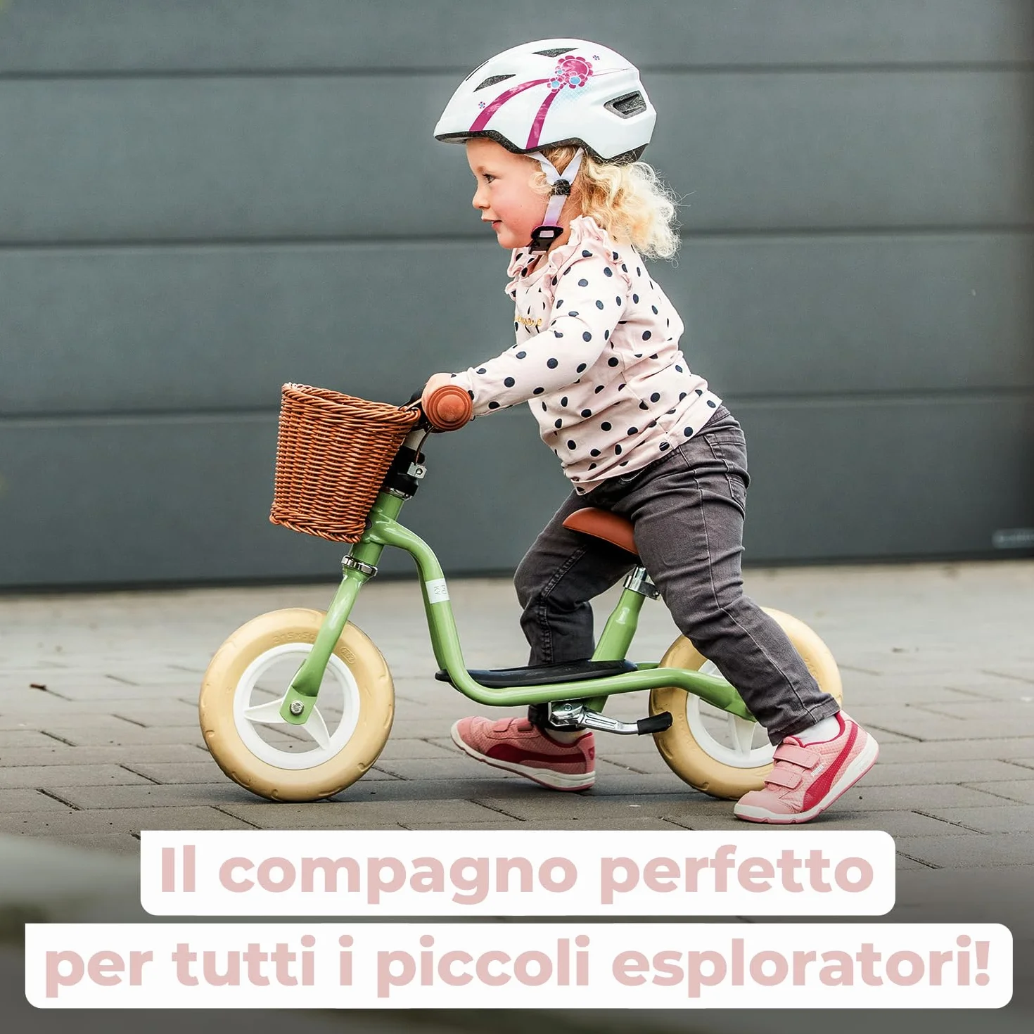 PUKY LR M CLASSIC | Bici senza pedali 2 anni | Bicicletta senza pedali | Balance Bike 2 anni | Bici senza pedale con cestino e manopole sicurezza | Manubrio e sella regolabili